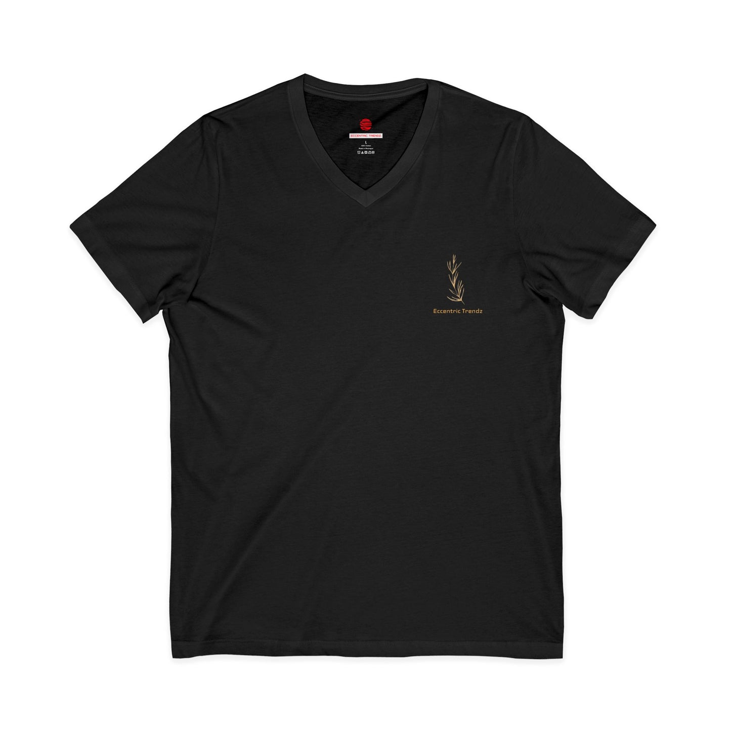 Eccentric Trendz Leaf V-Neck Tee — Stylish Soft Cotton