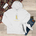 Eccentric Trendz Vibrant Minimalist Ghost Alien Hoodie (Yellow)