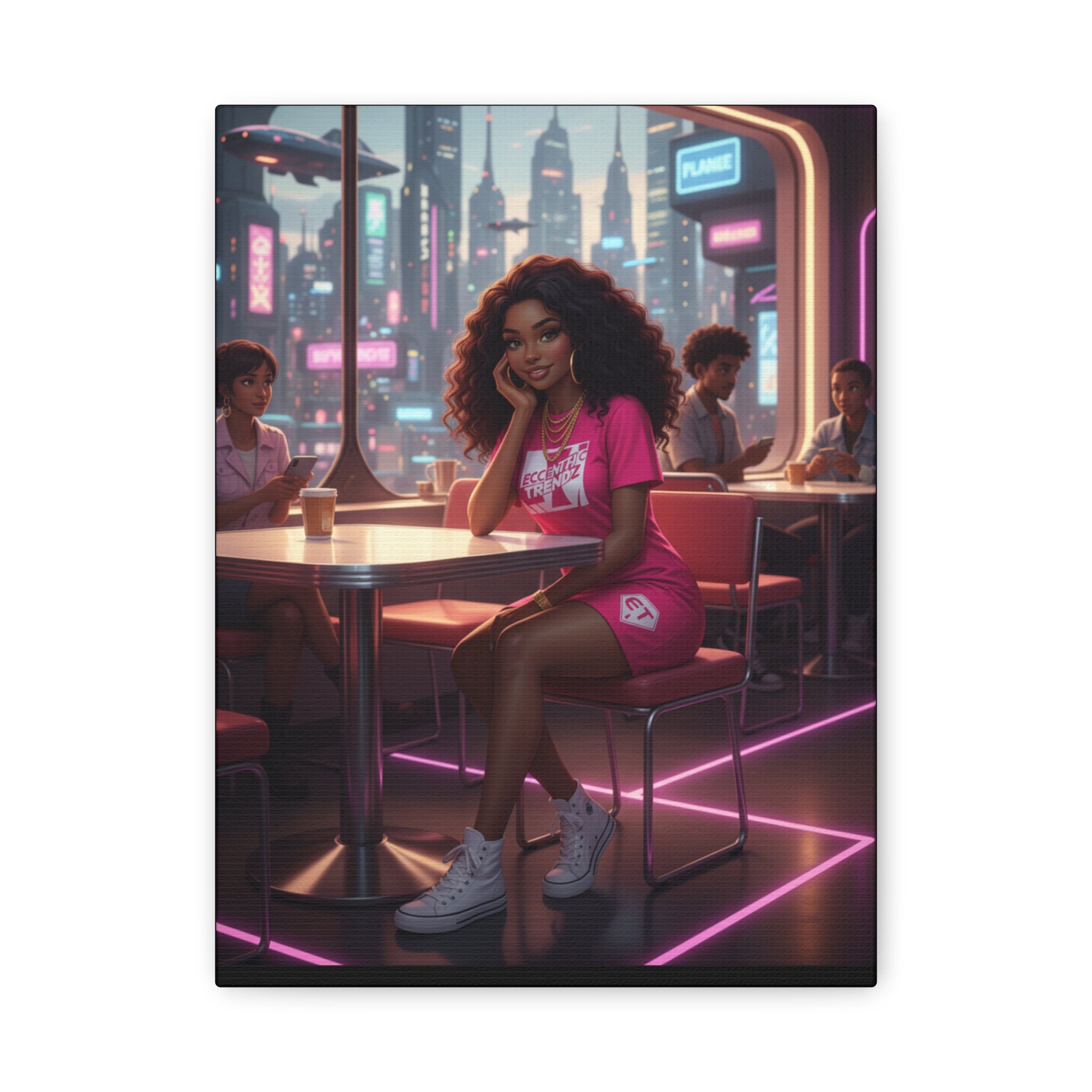 ECCENTRIC TRENDZ - NOVAS PINK DRESS ( PLANET TRENDZ CAFE )