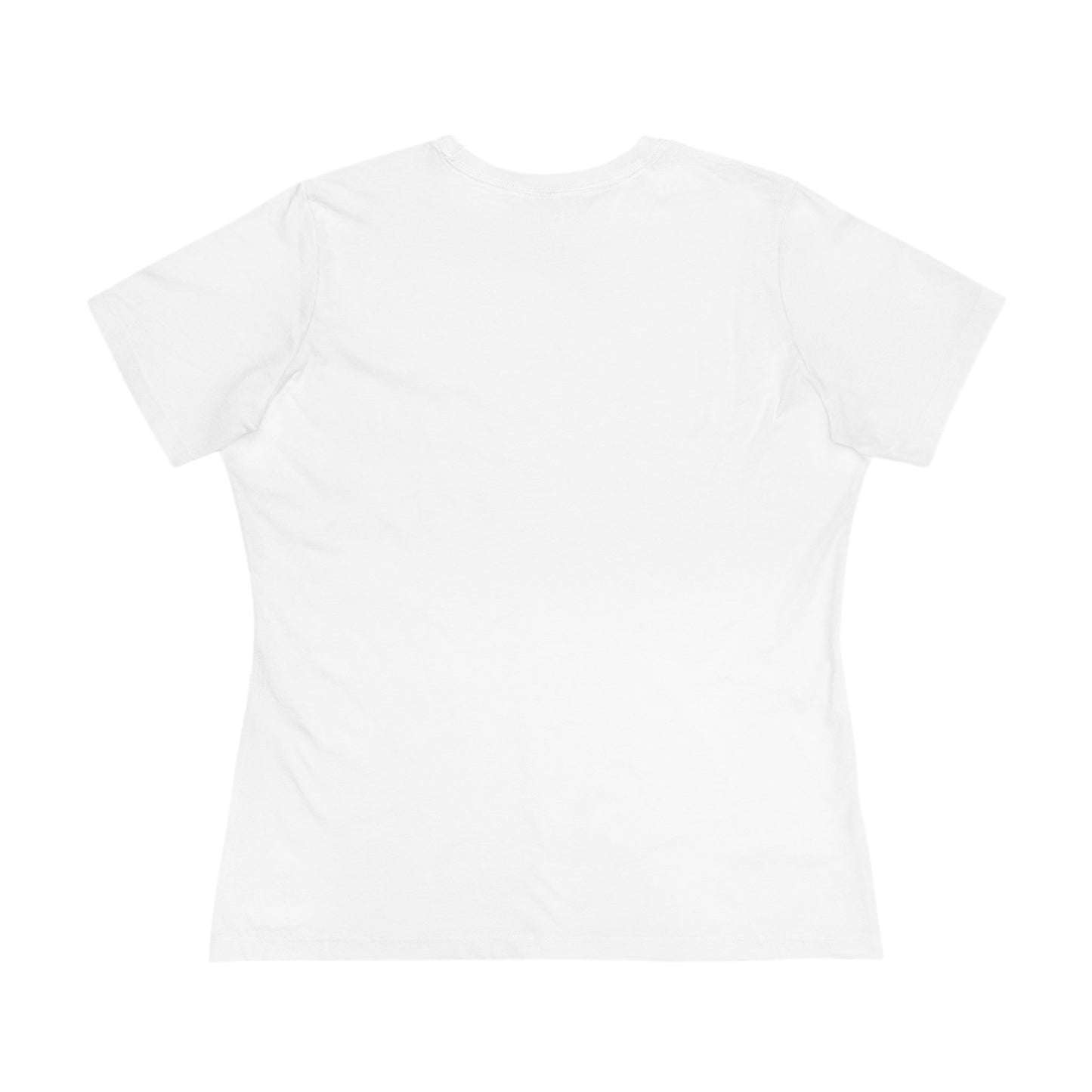 Eccentric Trendz Ladies' V-Neck Minimal Yellow Ghost Graphic Tee