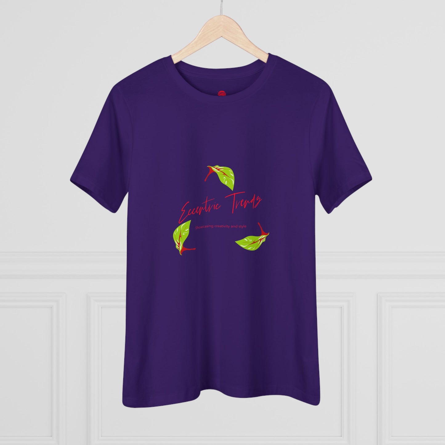 Eccentric Trendz Ladies' V-Neck "Escape to Tropics" Minimal Graphic Tee