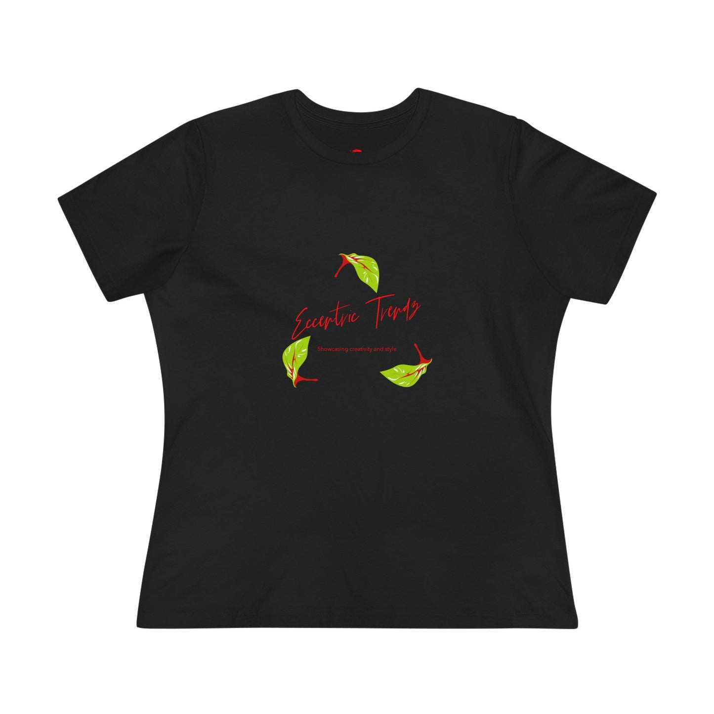 Eccentric Trendz Ladies' V-Neck "Escape to Tropics" Minimal Graphic Tee