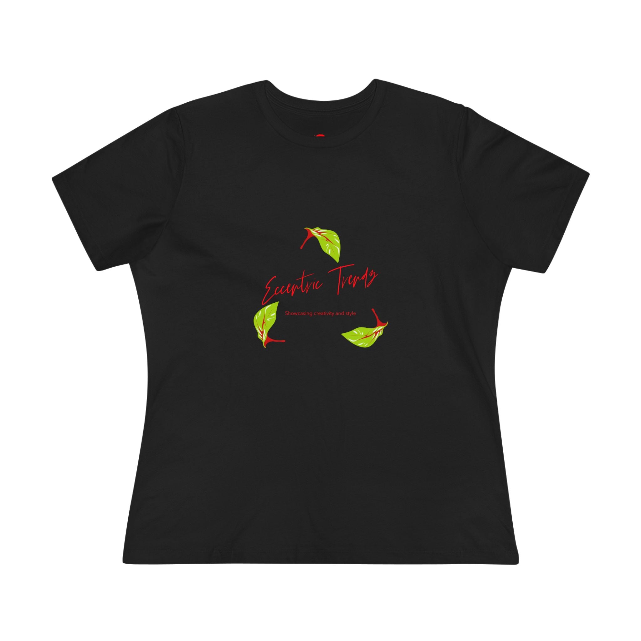 Eccentric Trendz Ladies' V-Neck "Escape to Tropics" Minimal Graphic Tee