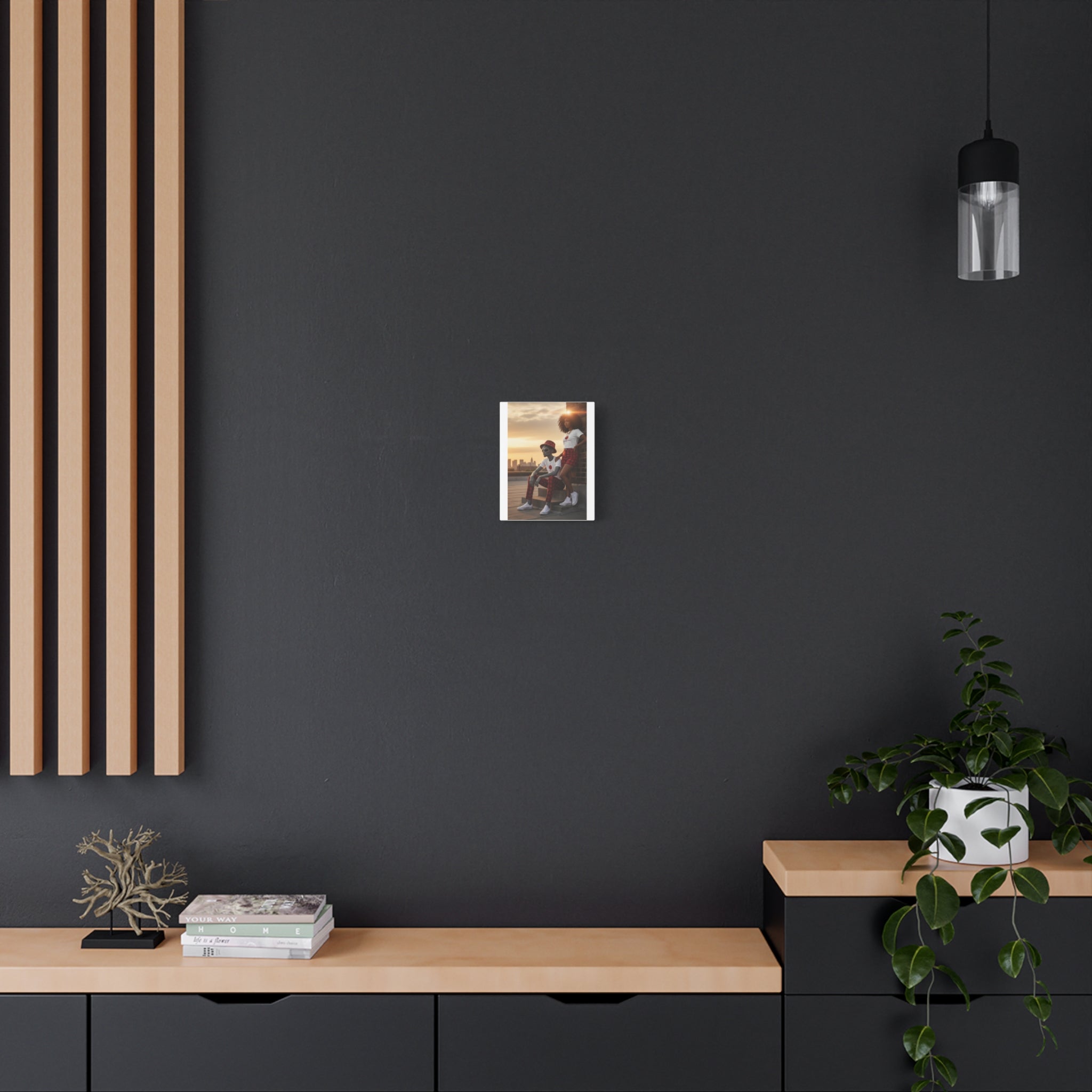 Eccentric Trendz Modern Minimal Dapper D & Nova Wall Art