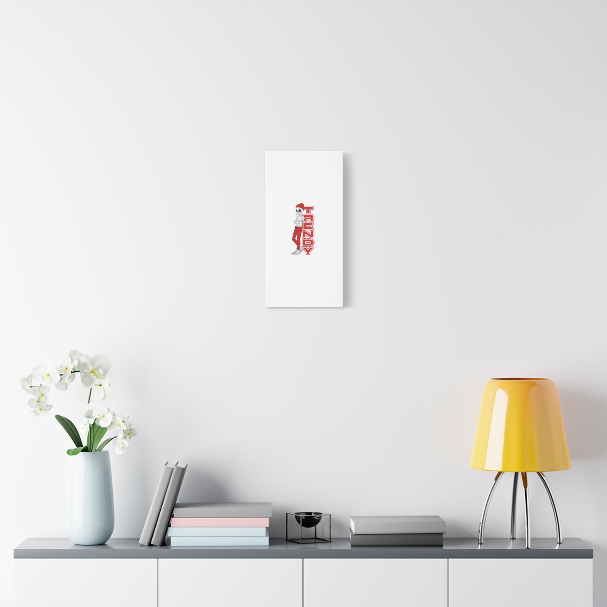 Eccentric Trendz Red Trendy Minimal Wall Art