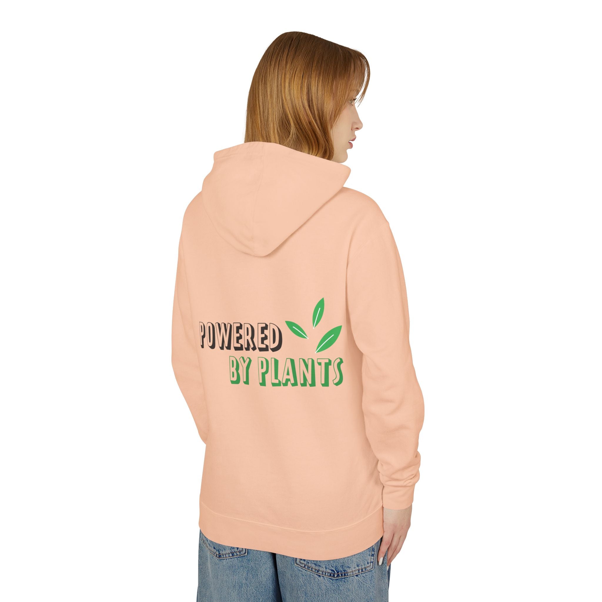 Eccentric Trendz Powered by Plants Hoodie Graphic Hoodie