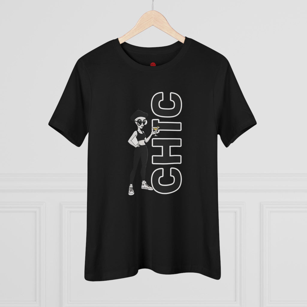 Eccentric Trendz Ladies' V-Neck CHIC GRAPHIC TEE