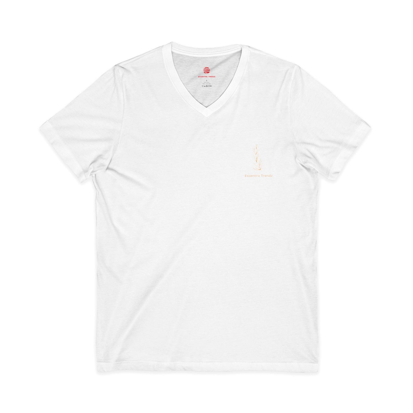 Eccentric Trendz Leaf V-Neck Tee — Stylish Soft Cotton