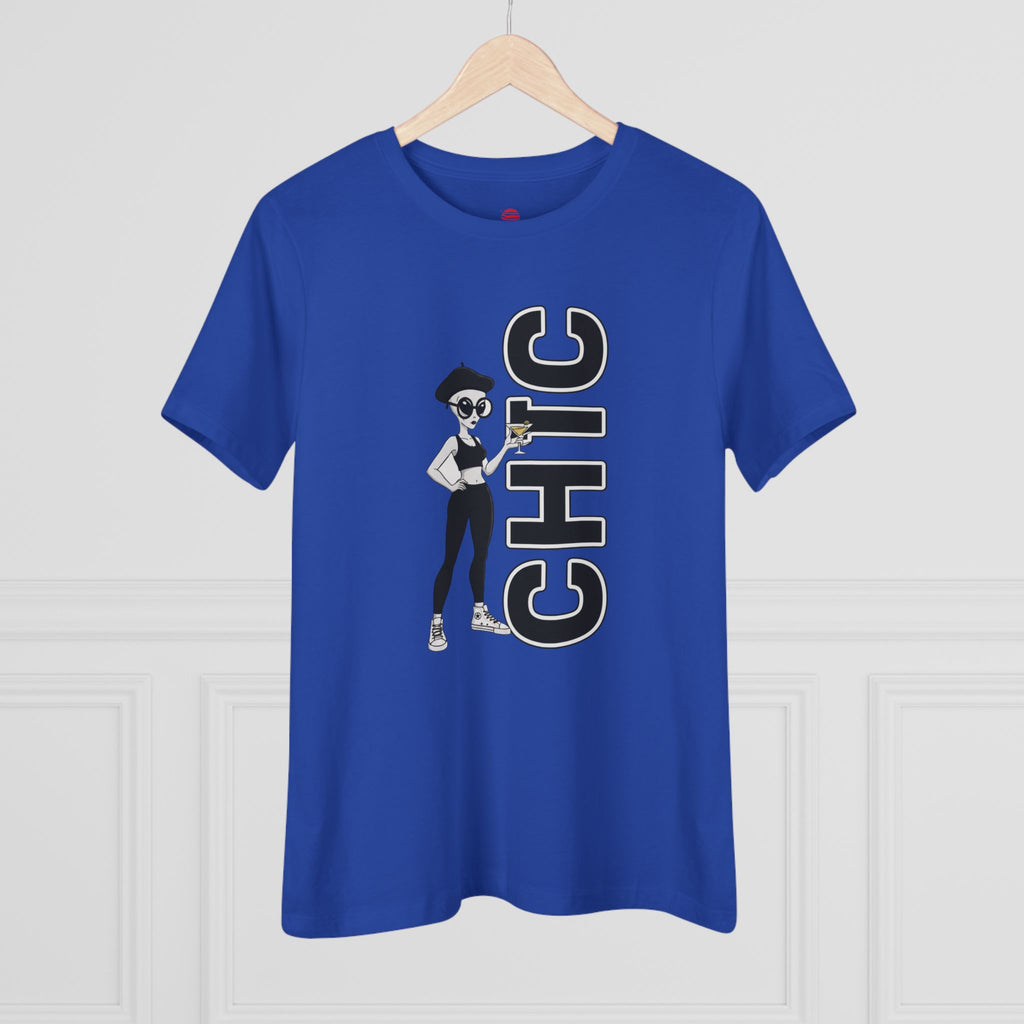 Eccentric Trendz Ladies' V-Neck CHIC GRAPHIC TEE