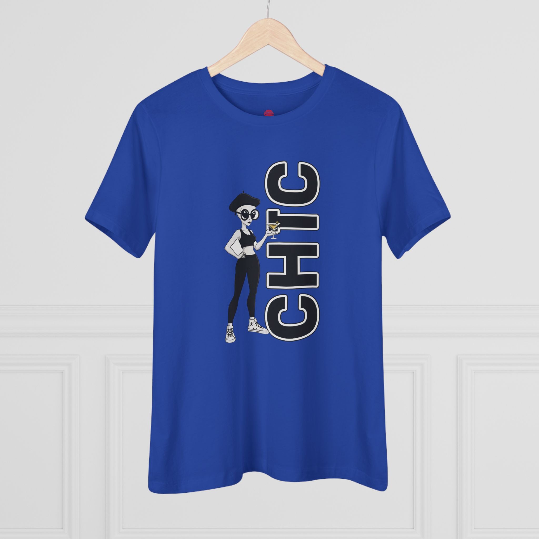 Eccentric Trendz Ladies' V-Neck CHIC GRAPHIC TEE