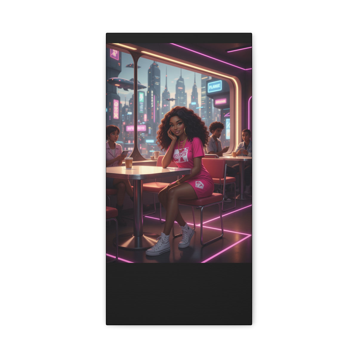 ECCENTRIC TRENDZ - NOVAS PINK DRESS ( PLANET TRENDZ CAFE )