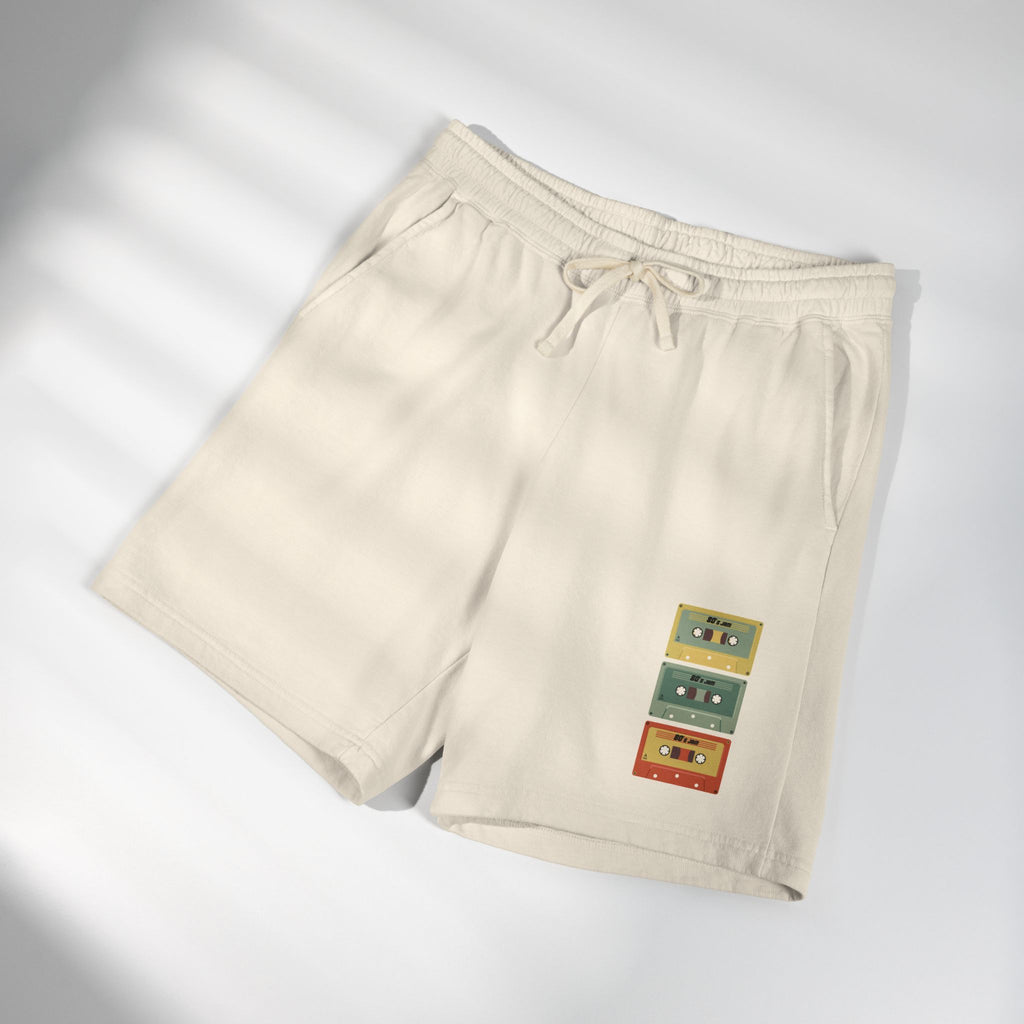 Eccentric Trendz Retro Cassette Tape Fleece Shorts