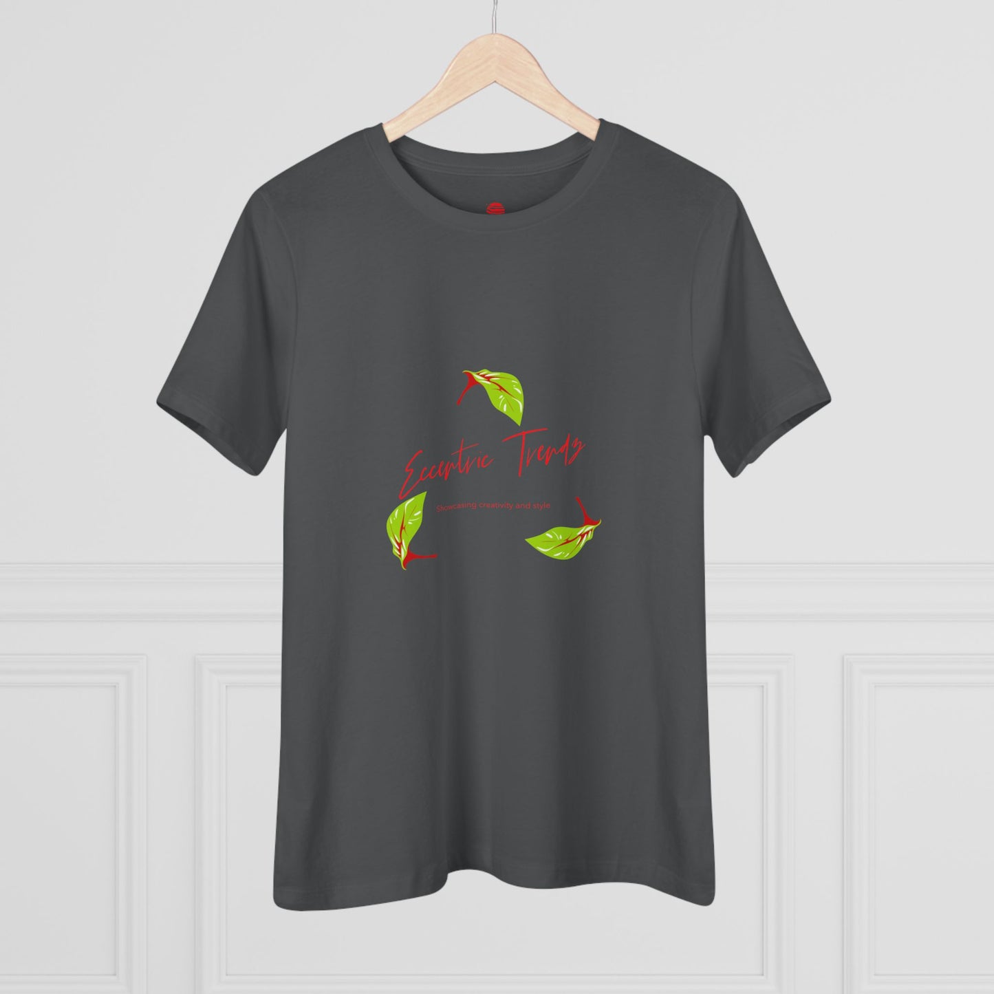 Eccentric Trendz Ladies' V-Neck "Escape to Tropics" Minimal Graphic Tee