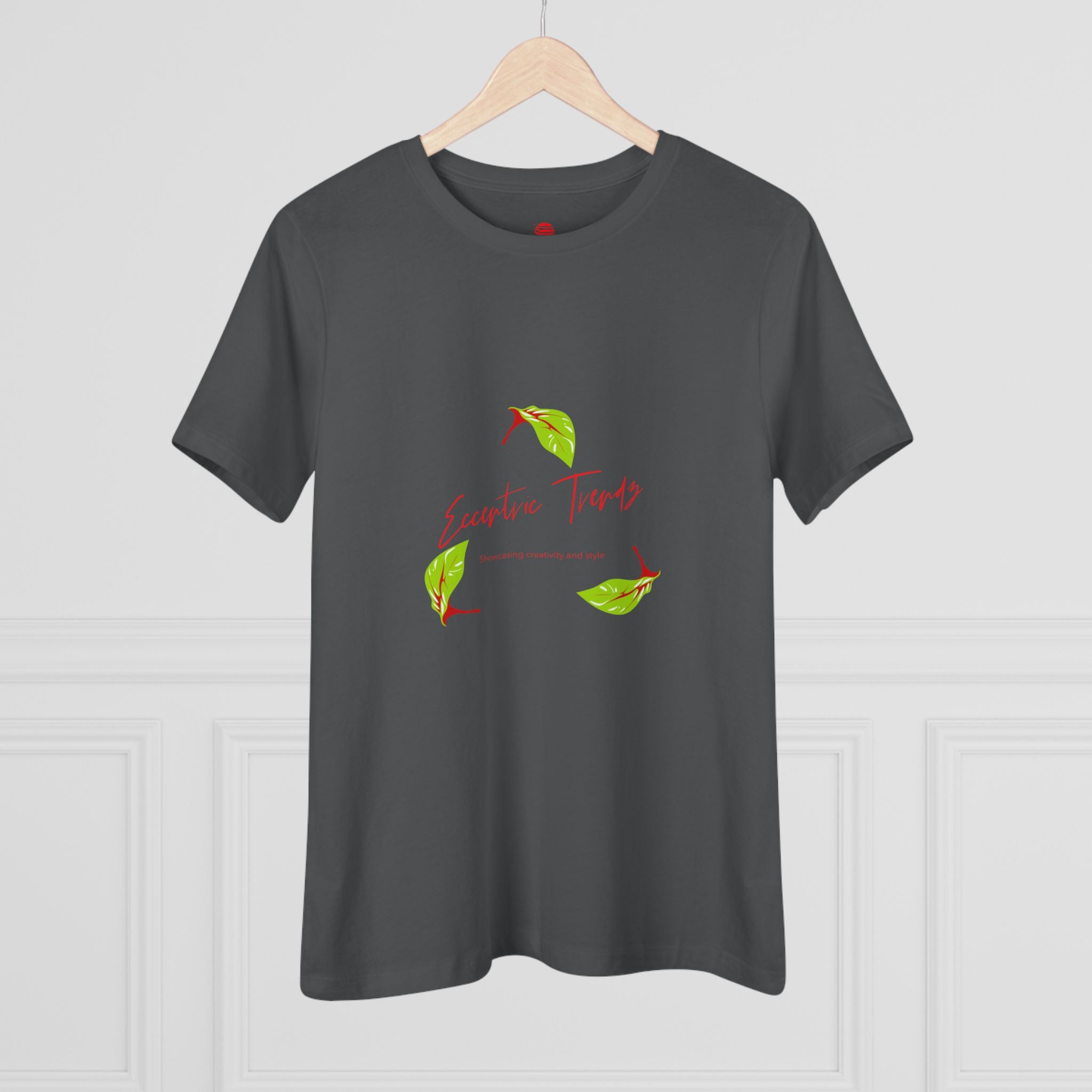 Eccentric Trendz Ladies' V-Neck "Escape to Tropics" Minimal Graphic Tee