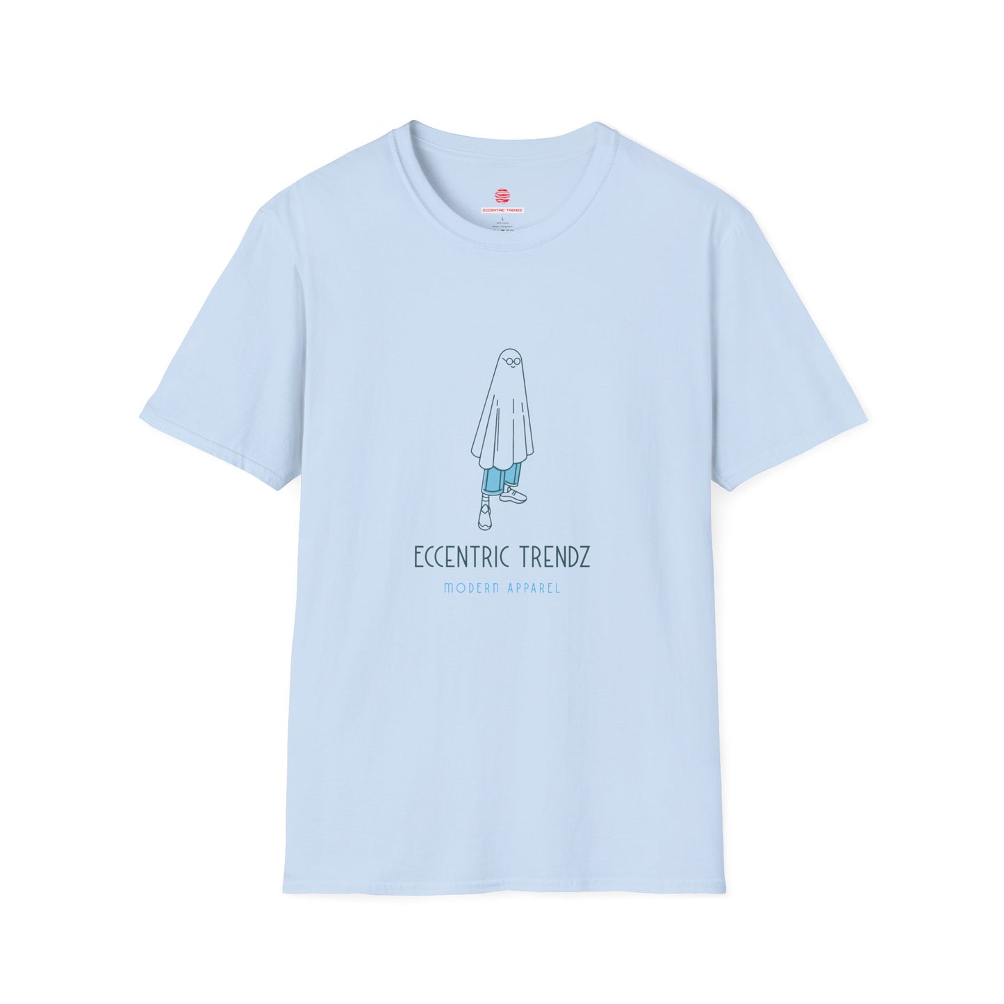Eccentric Trendz Nerdy Ghost Costume T-Shirt Minimal Graphic Tee