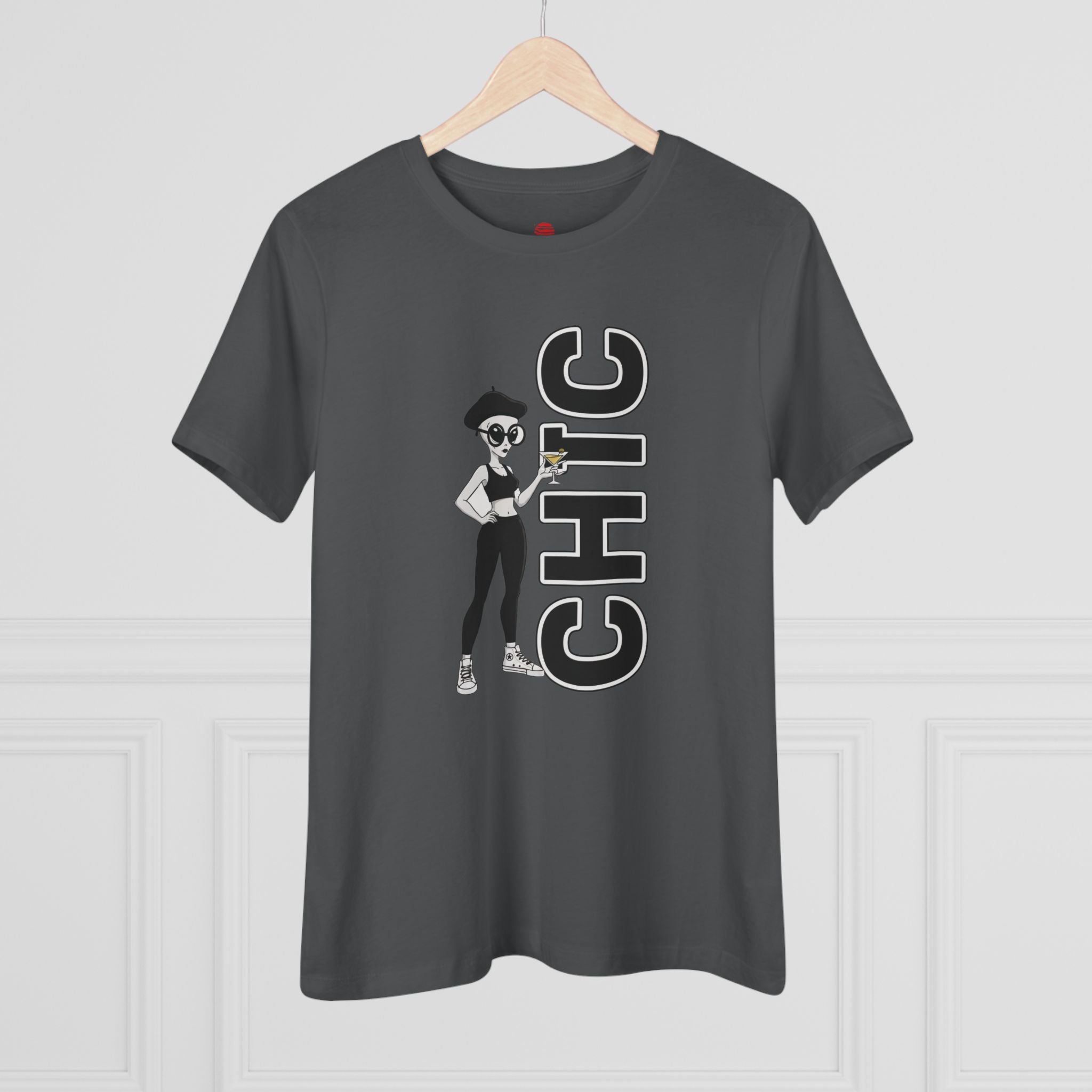 Eccentric Trendz Ladies' V-Neck CHIC GRAPHIC TEE