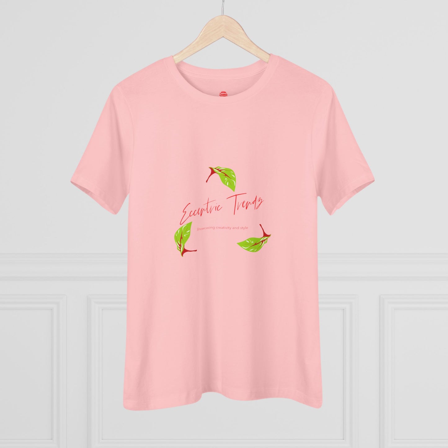 Eccentric Trendz Ladies' V-Neck "Escape to Tropics" Minimal Graphic Tee