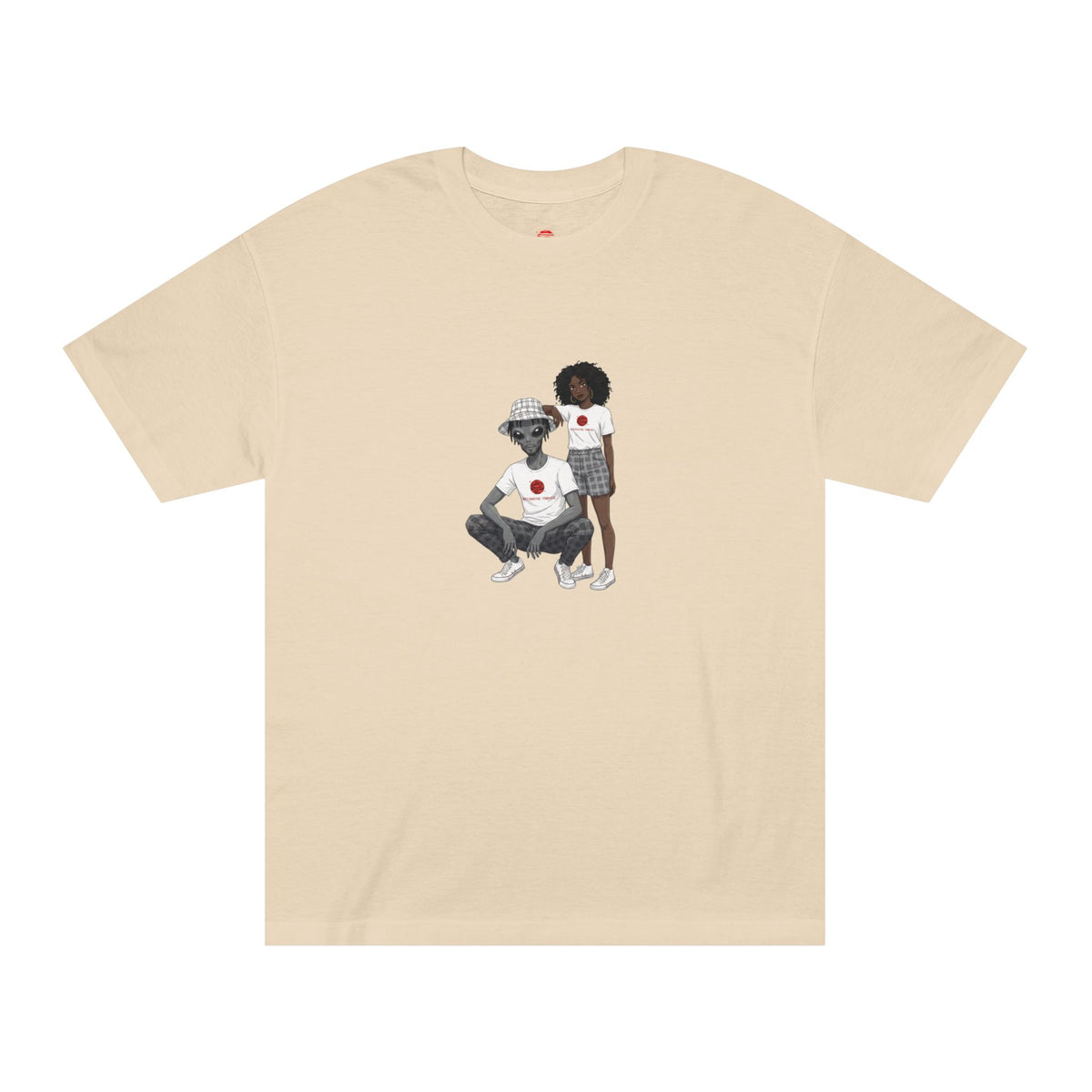Eccentric Trendz Minimalist Dapper D & Nova Chill Design Graphic Tee