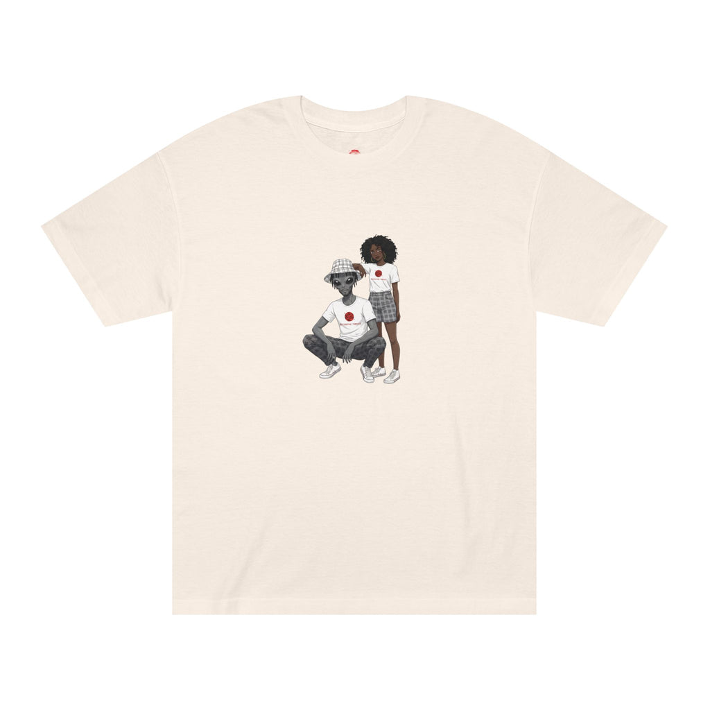 Eccentric Trendz Minimalist Dapper D & Nova Chill Design Graphic Tee