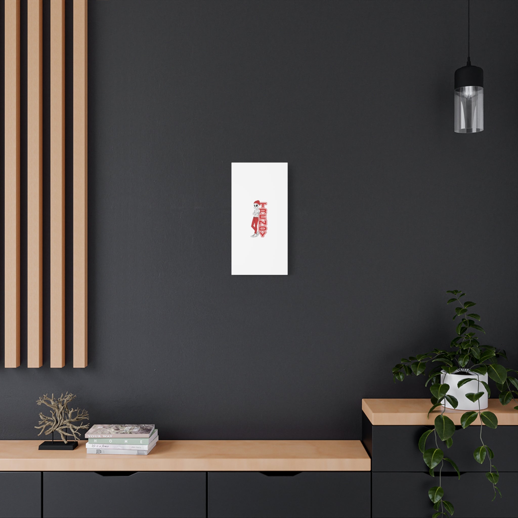 Eccentric Trendz Red Trendy Minimal Wall Art