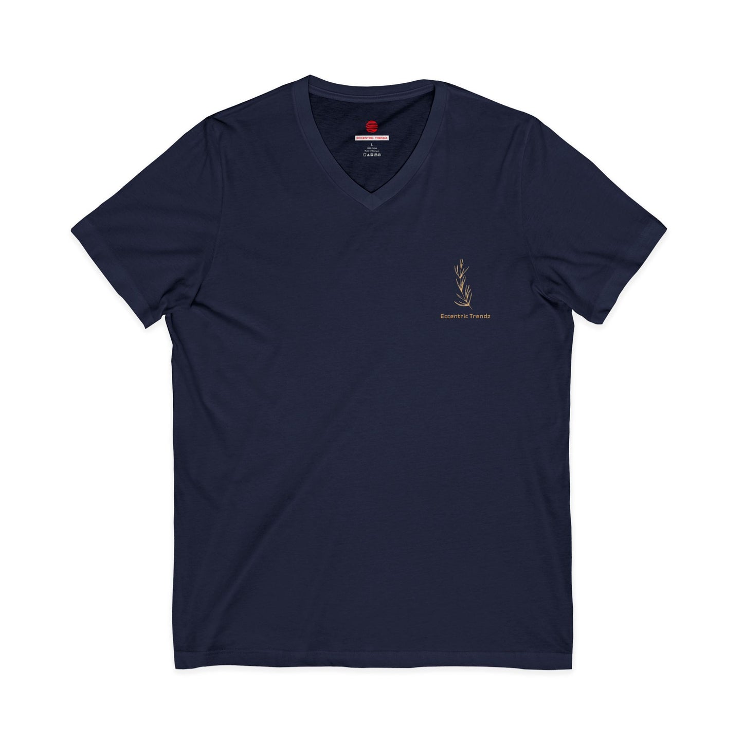 Eccentric Trendz Leaf V-Neck Tee — Stylish Soft Cotton