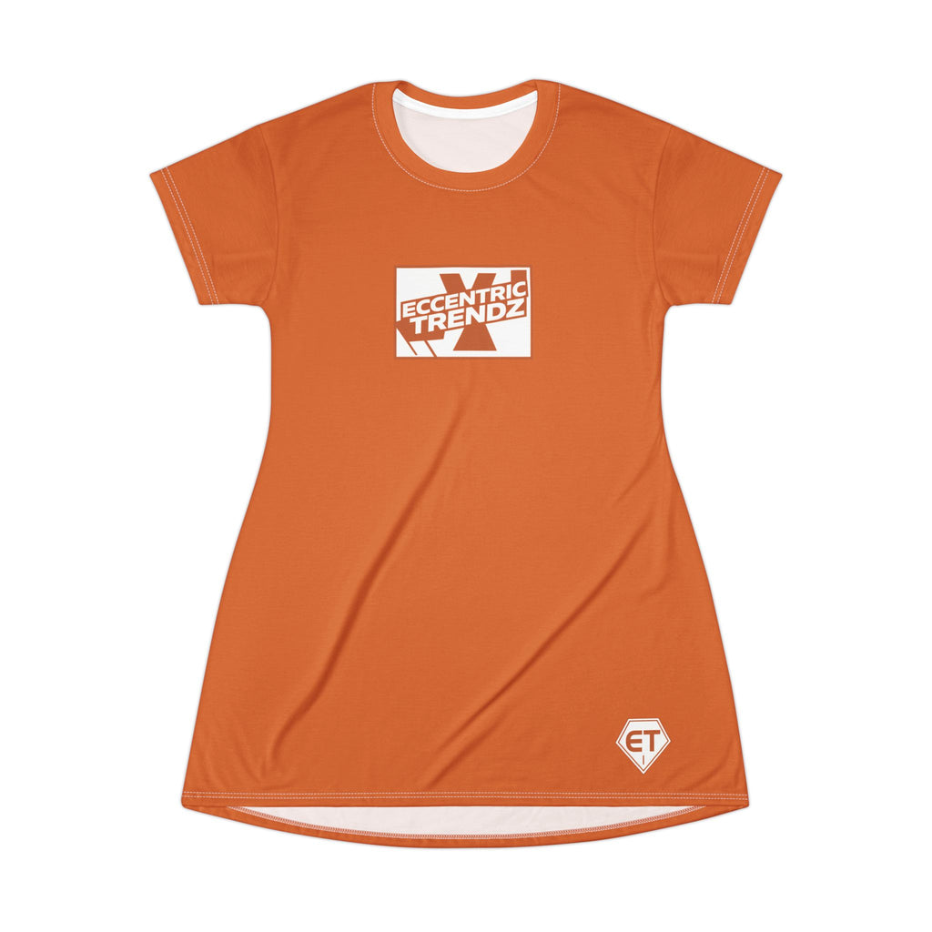 ECCENTRIC TRENDZ NOVA'S MINIMALISTIC DRESS (BURNTORANGE)