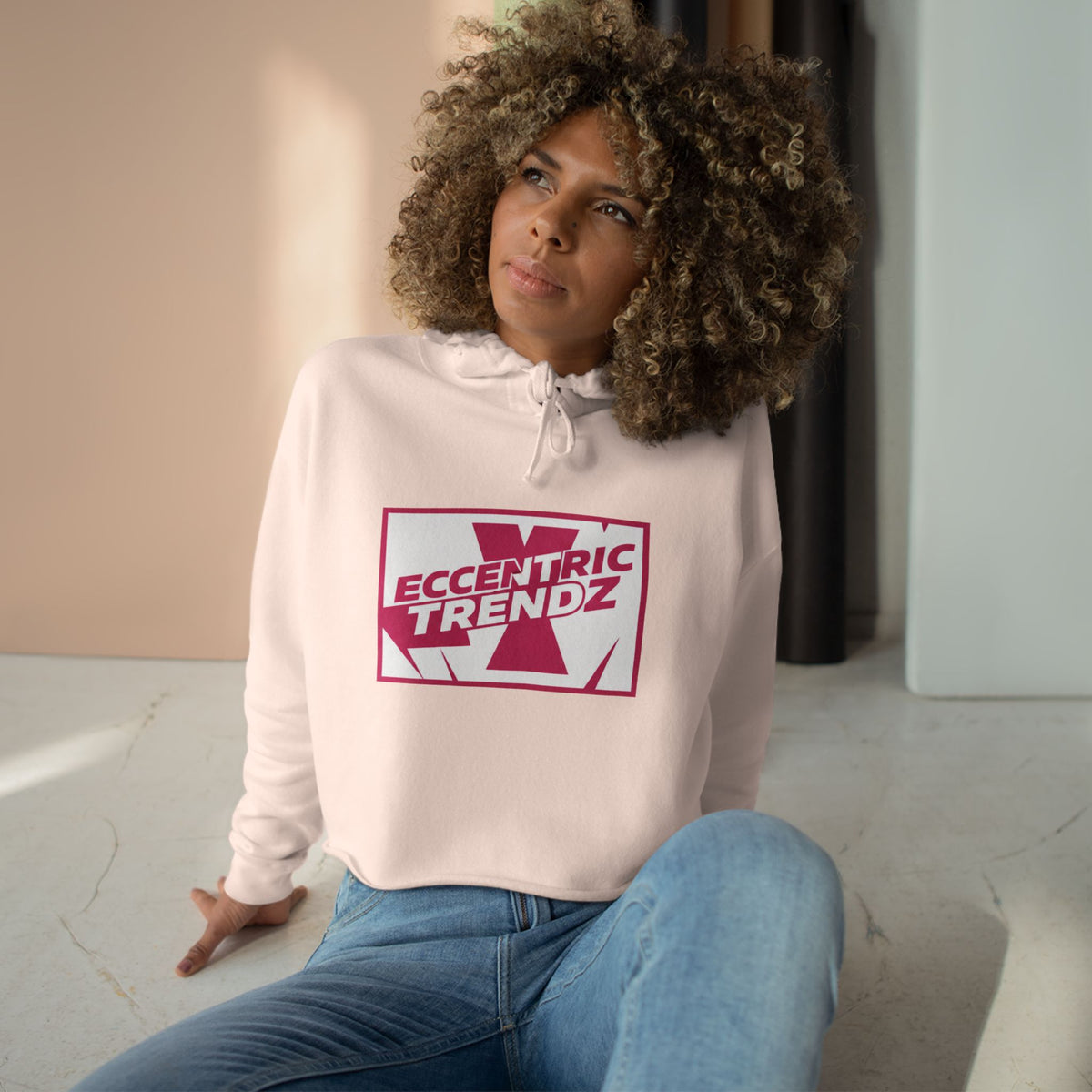 Eccentric Trendz Nova's Magenta Logo Hoodie