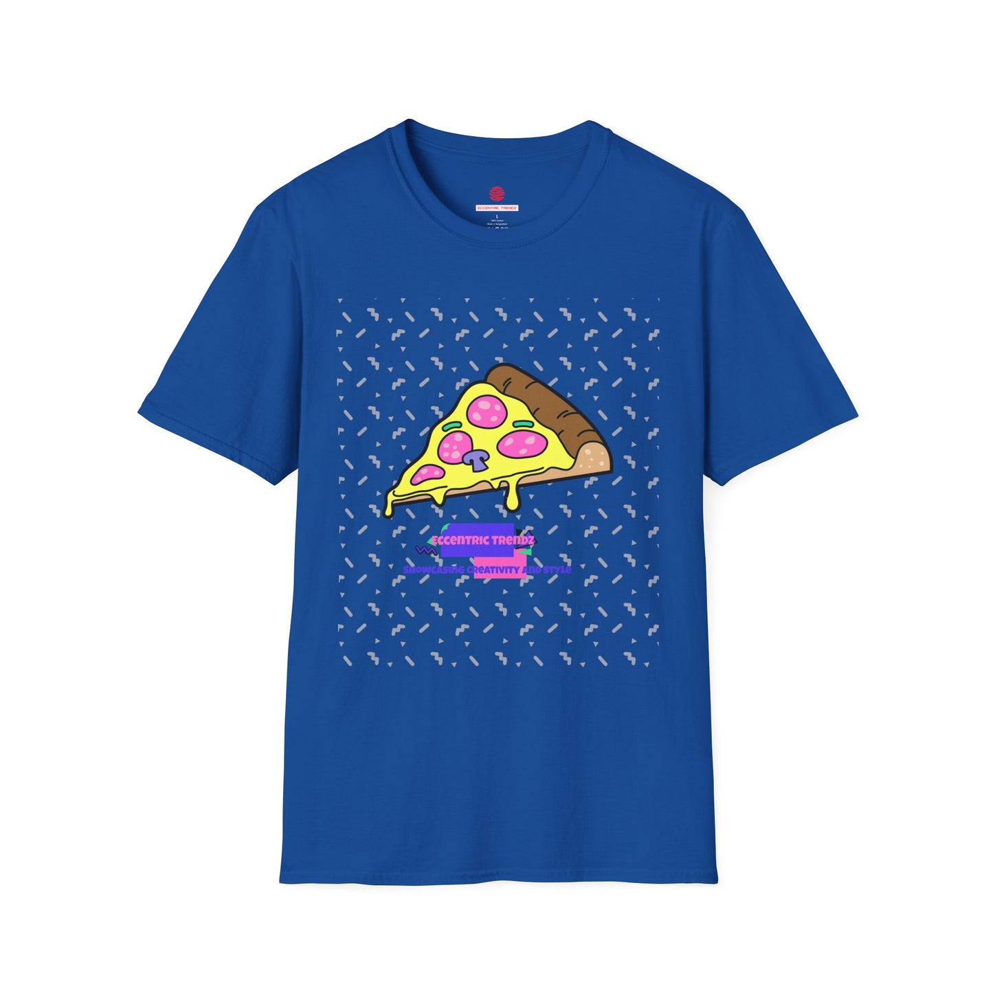 Eccentric Trendz Retro Pixel Pizza Graphic T-Shirt