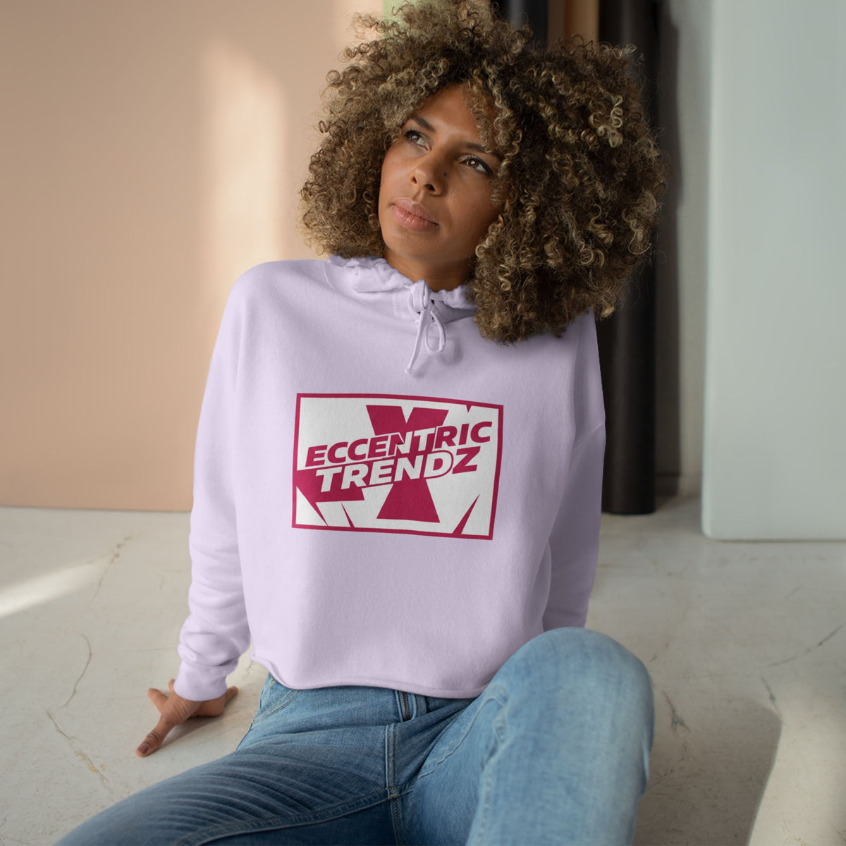 Eccentric Trendz Nova's Magenta Logo Hoodie