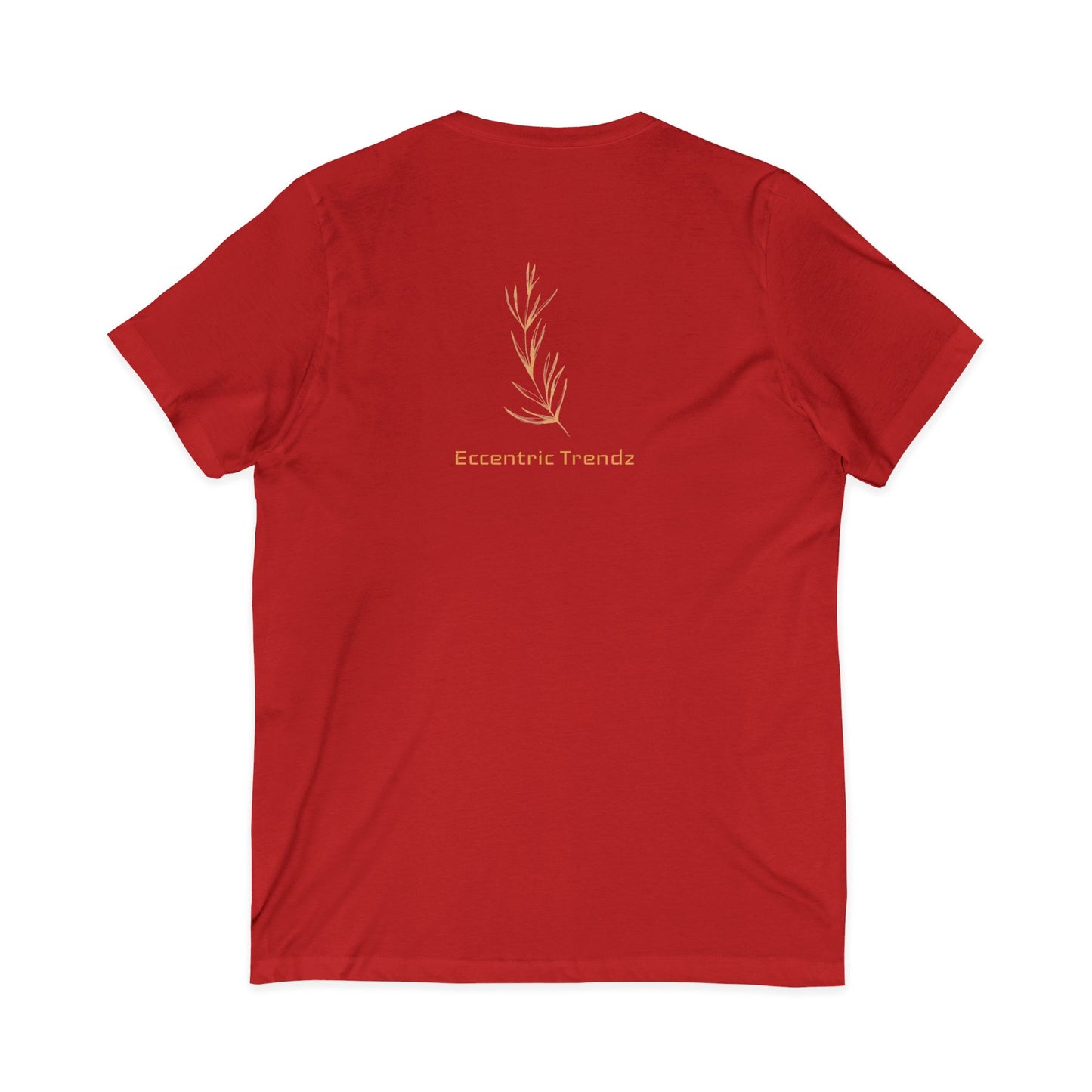 Eccentric Trendz Leaf V-Neck Tee — Stylish Soft Cotton