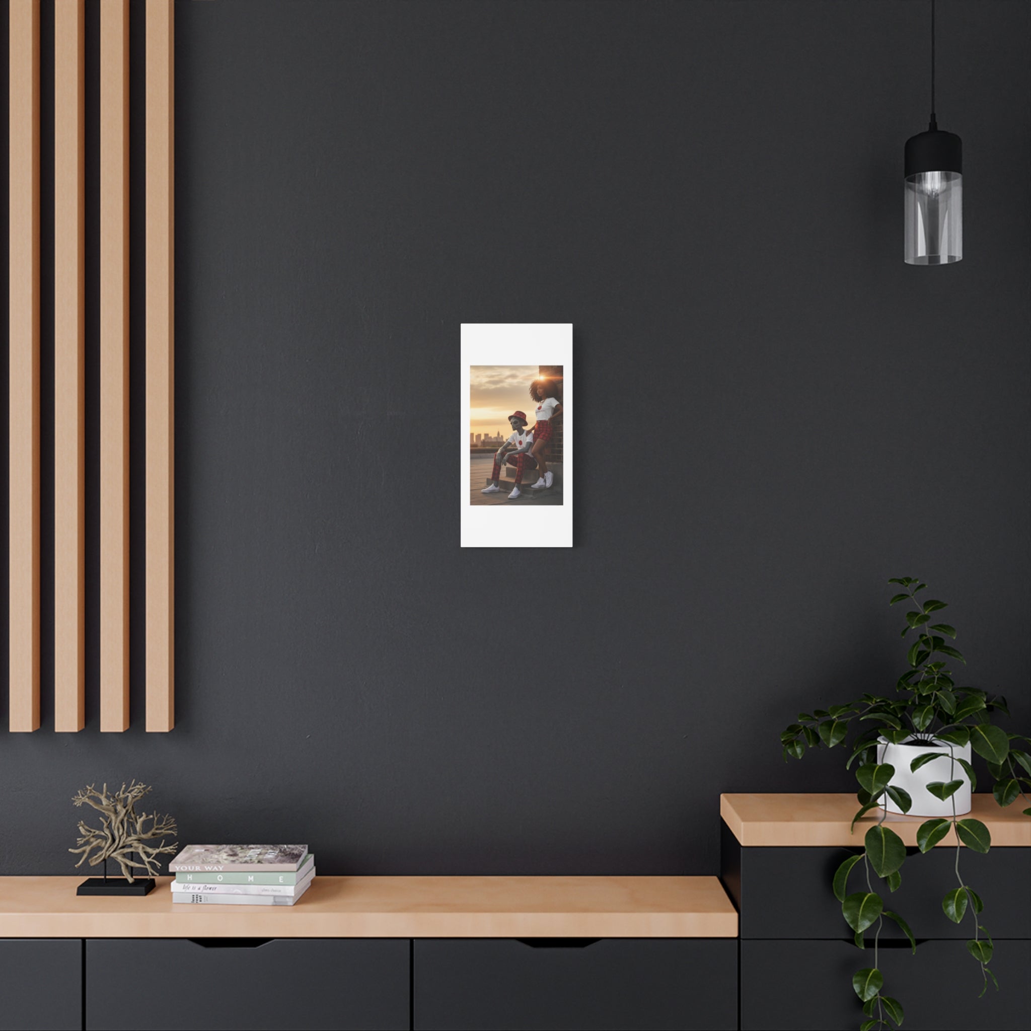 Eccentric Trendz Modern Minimal Dapper D & Nova Wall Art