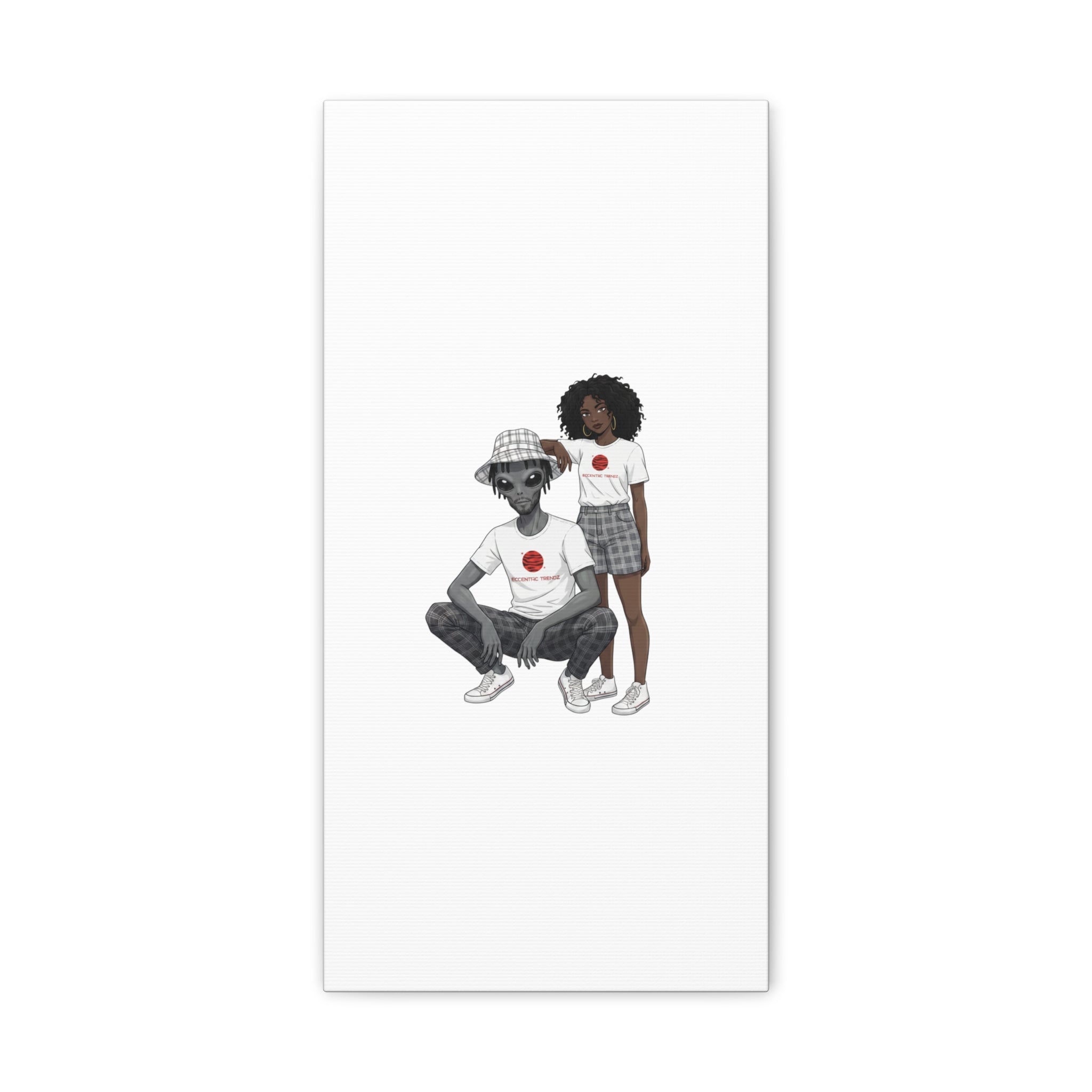 Eccentric Trendz Modern Minimalistic Dapper D & Nova Wall Art