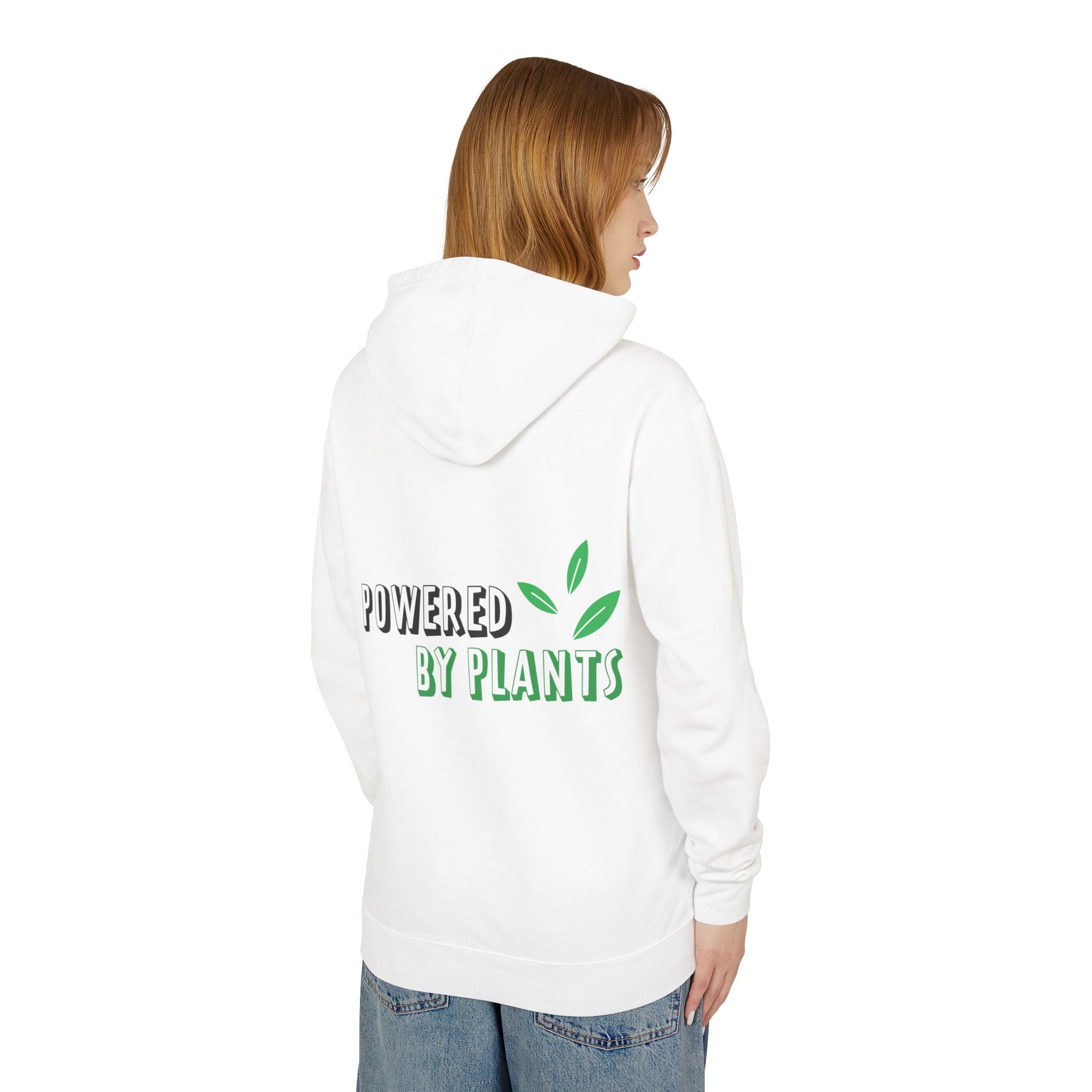 Eccentric Trendz Powered by Plants Hoodie Graphic Hoodie