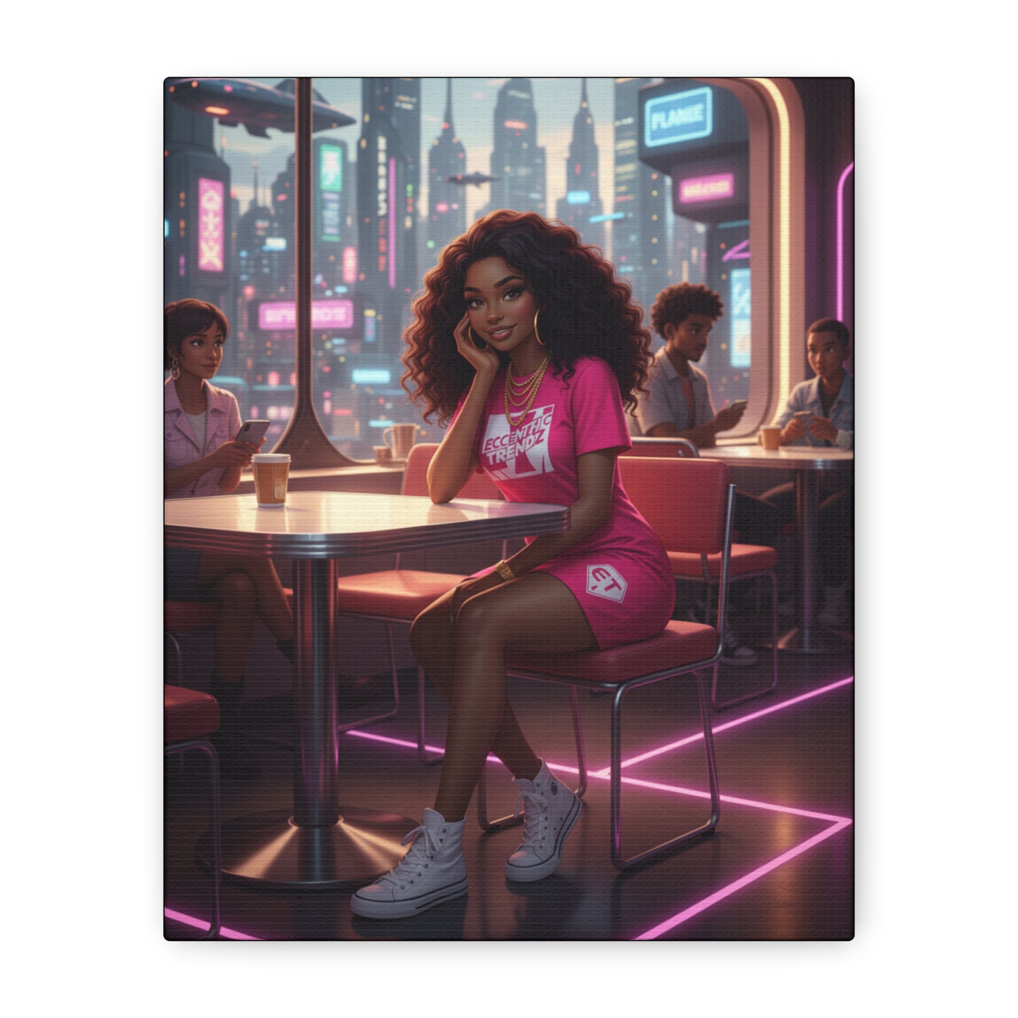 ECCENTRIC TRENDZ - NOVAS PINK DRESS ( PLANET TRENDZ CAFE )