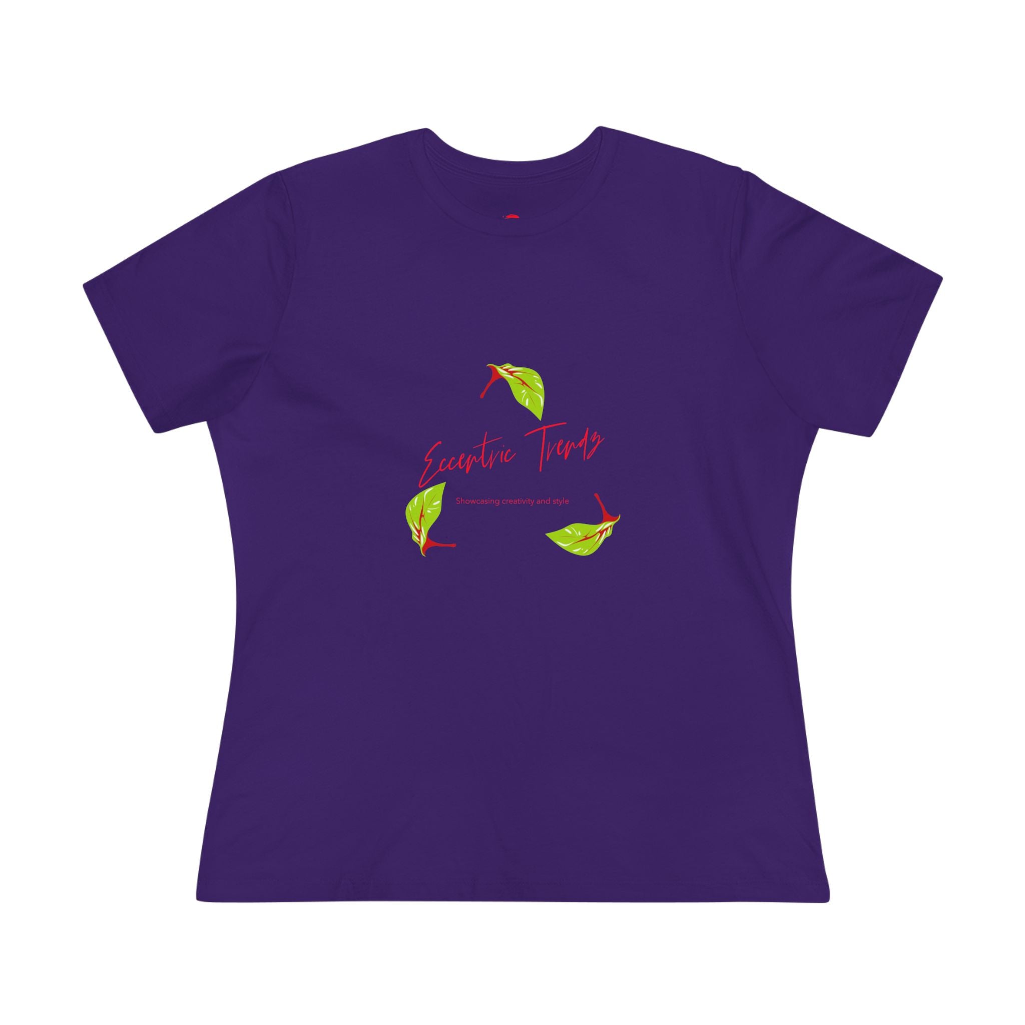 Eccentric Trendz Ladies' V-Neck "Escape to Tropics" Minimal Graphic Tee