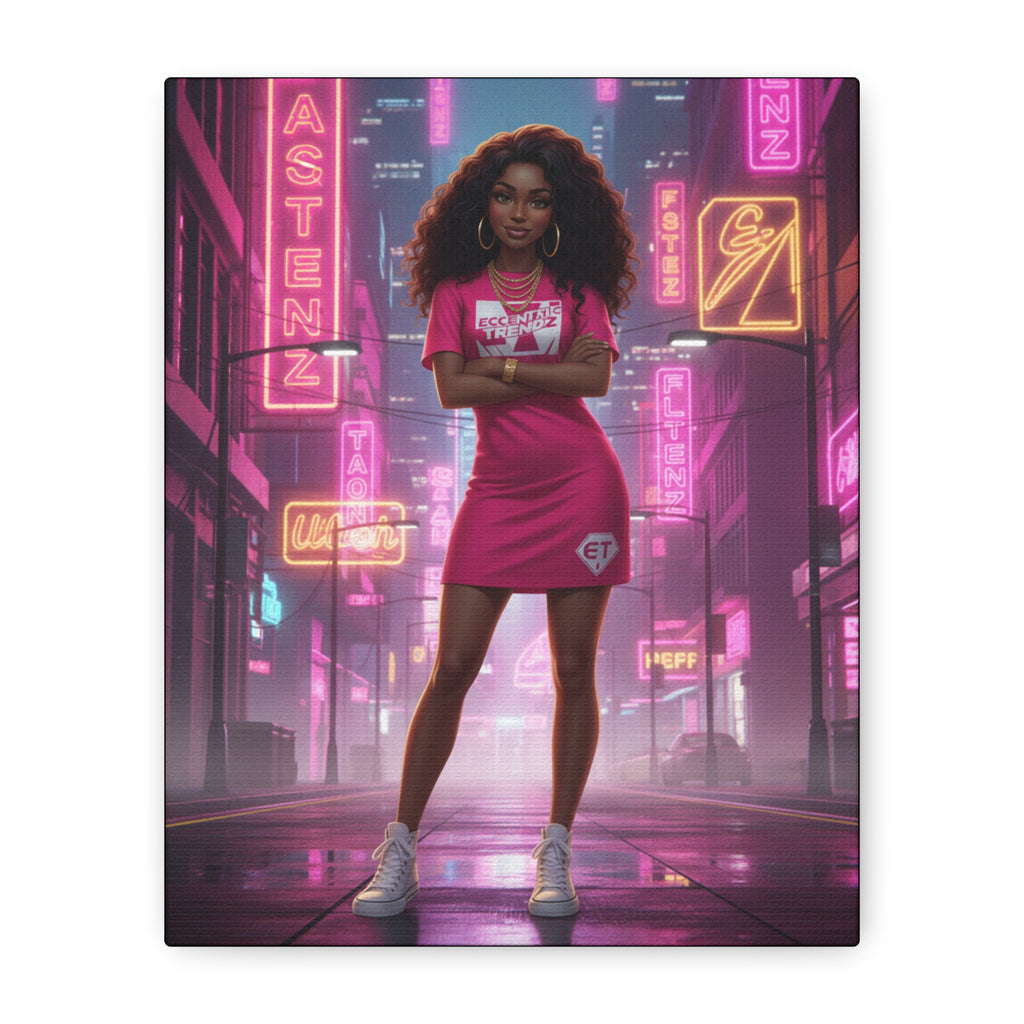 ECCENTRIC TRENDZ - NOVAS PINK DRESS ( NEON CITY )