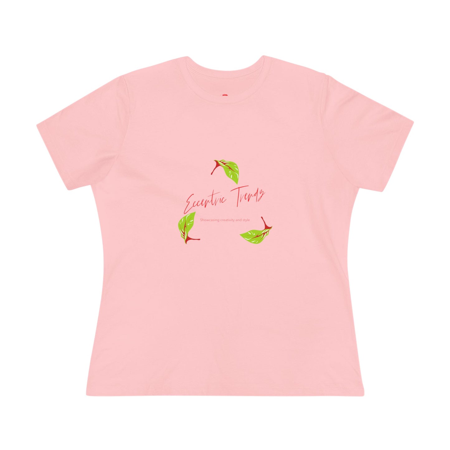 Eccentric Trendz Ladies' V-Neck "Escape to Tropics" Minimal Graphic Tee