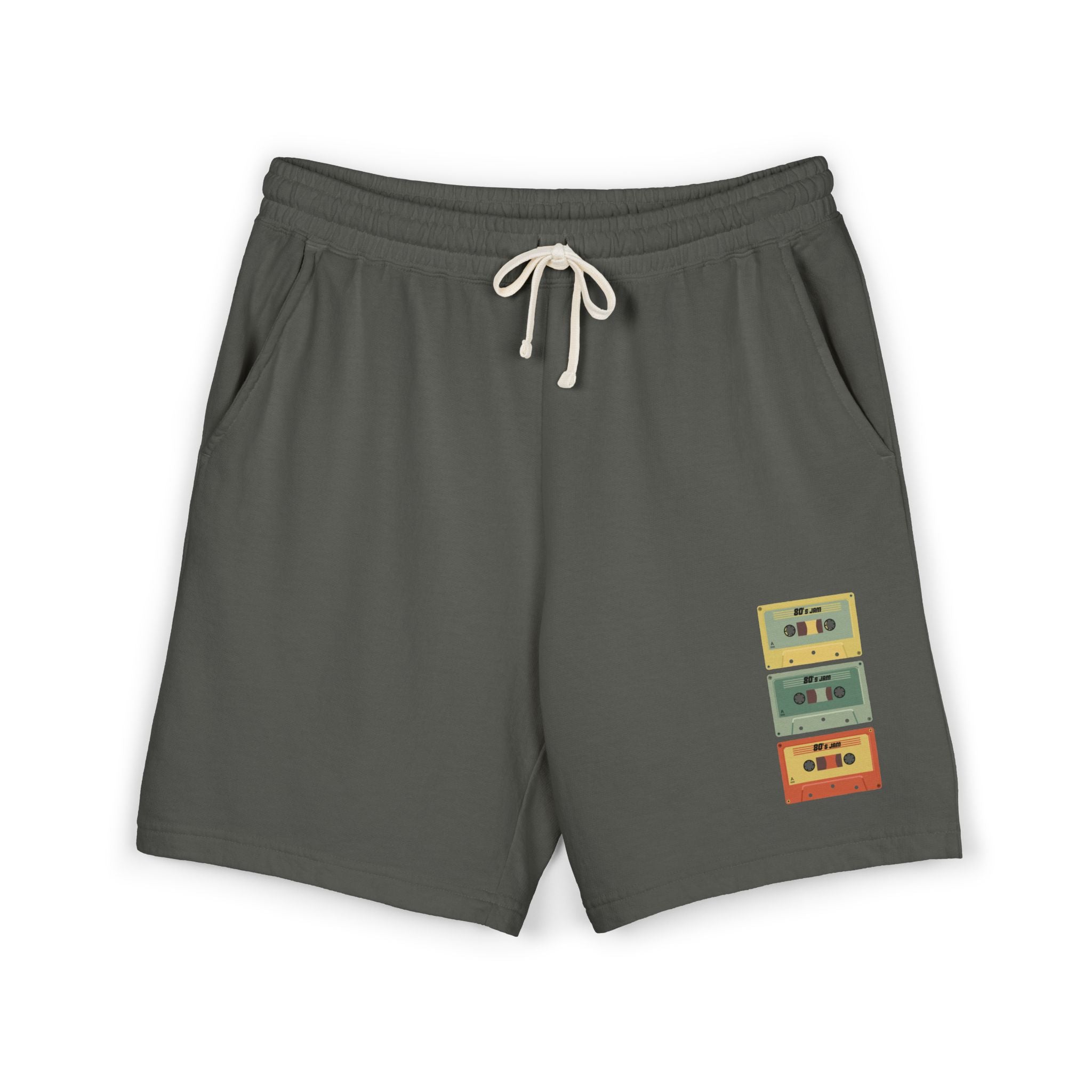 Eccentric Trendz Retro Cassette Tape Fleece Shorts