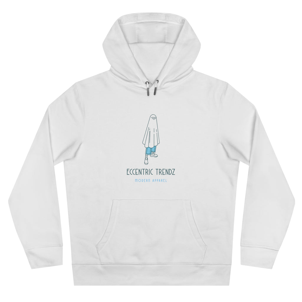Eccentric Trendz Vibrant Minimalist Ghost Alien Hoodie (Blue)