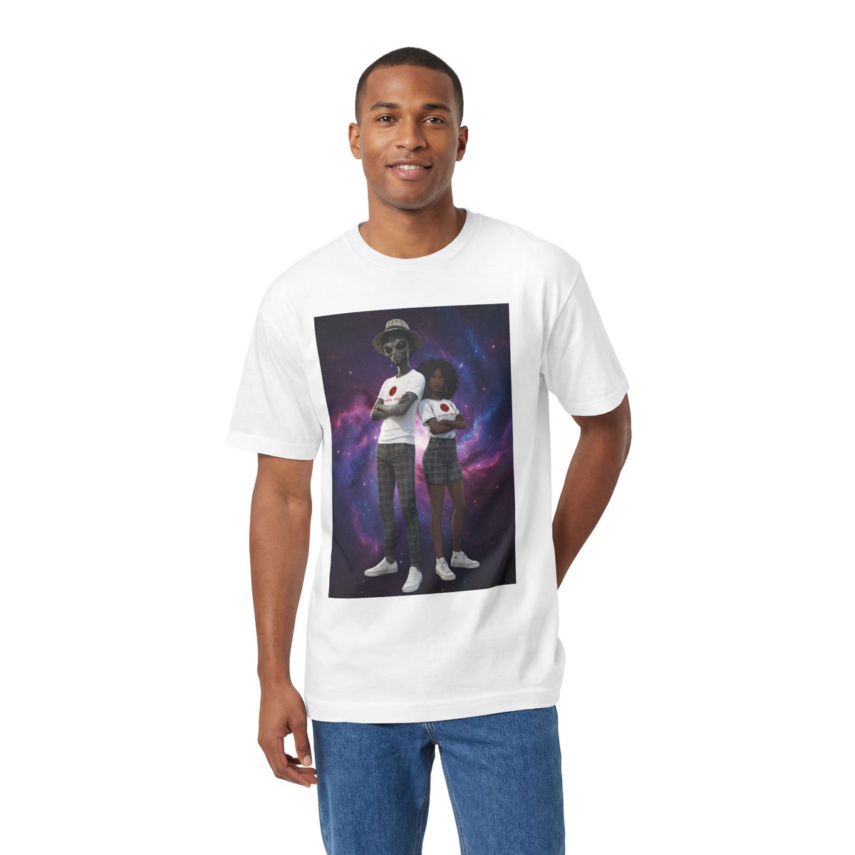 Eccentric Trendz dapper d & nova Minimal Graphic Tee