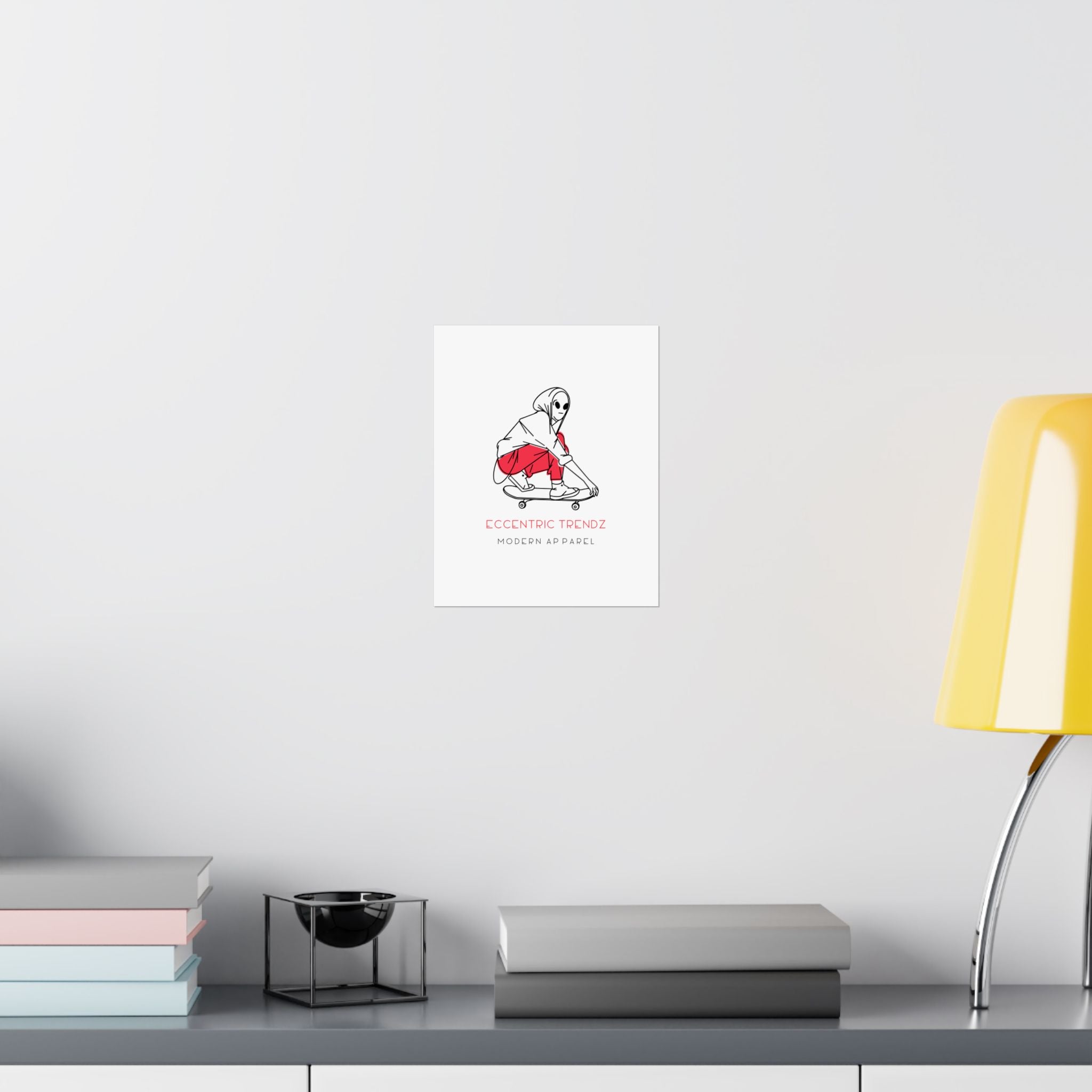 Eccentric Trendz Modern Stylish Vertical Print - Matte Creative Wall Art Poster
