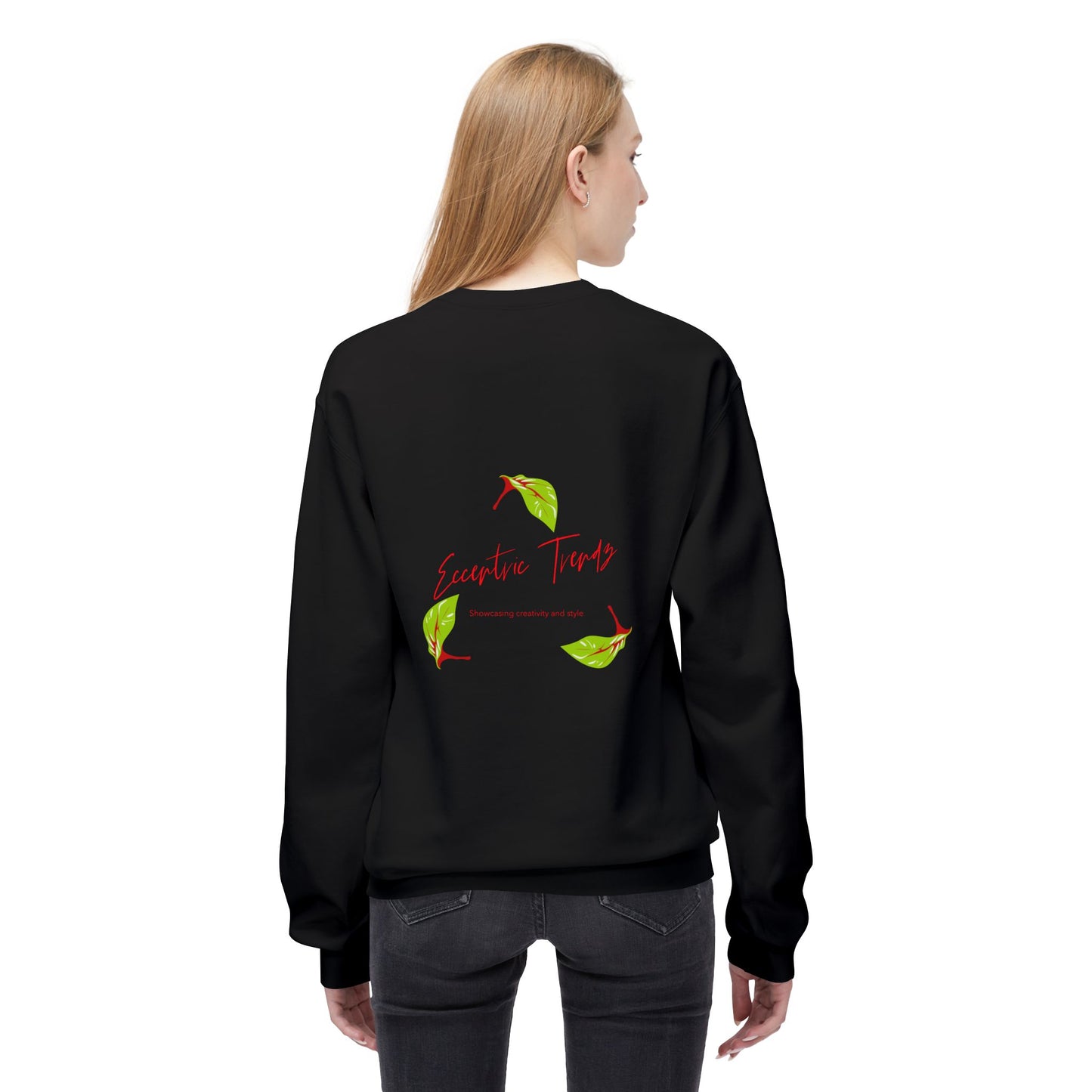 Eccentric Trendz Serotonin Floral Graphic Crewneck Sweatshirt