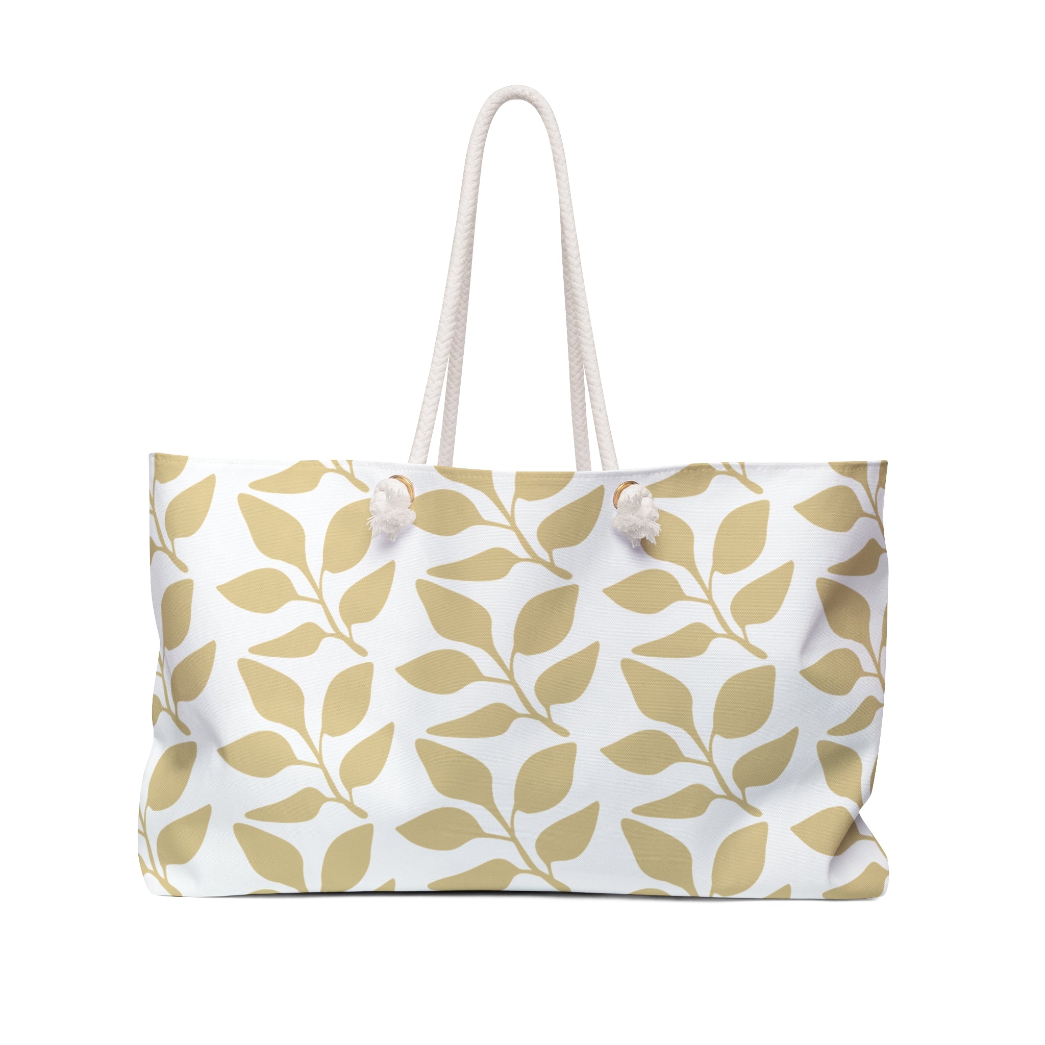 Eccentric Trendz Golden Leaf Floral Weekender Travel Bag