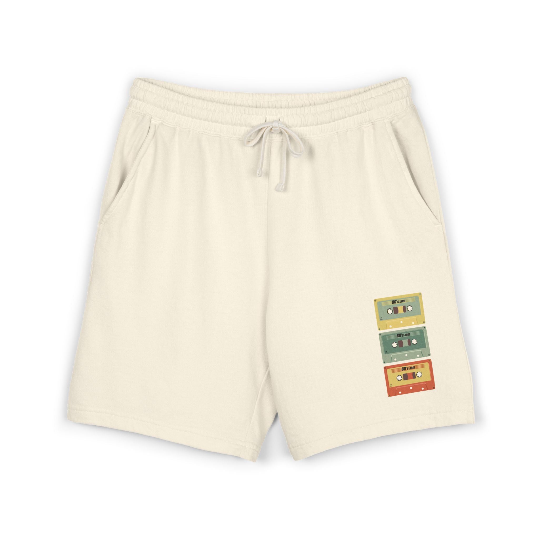 Eccentric Trendz Retro Cassette Tape Fleece Shorts