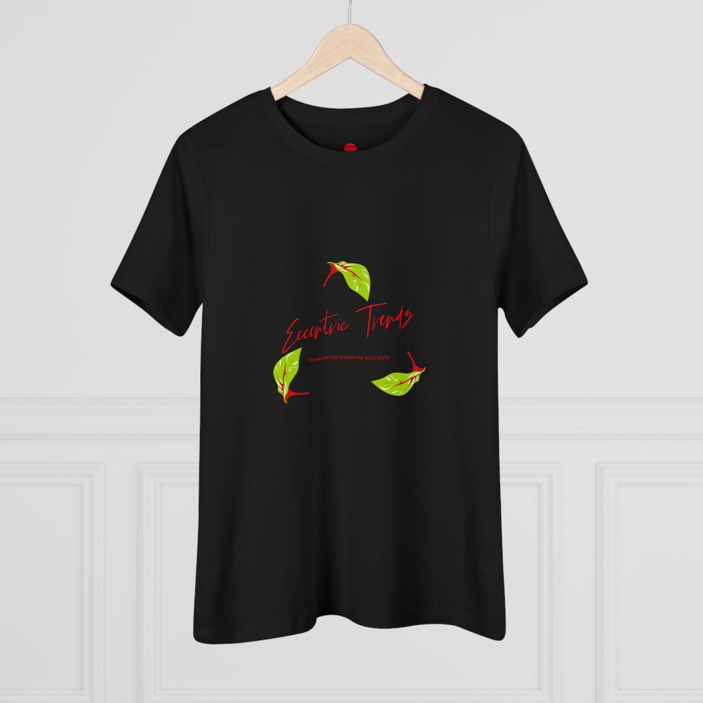 Eccentric Trendz Ladies' V-Neck "Escape to Tropics" Minimal Graphic Tee