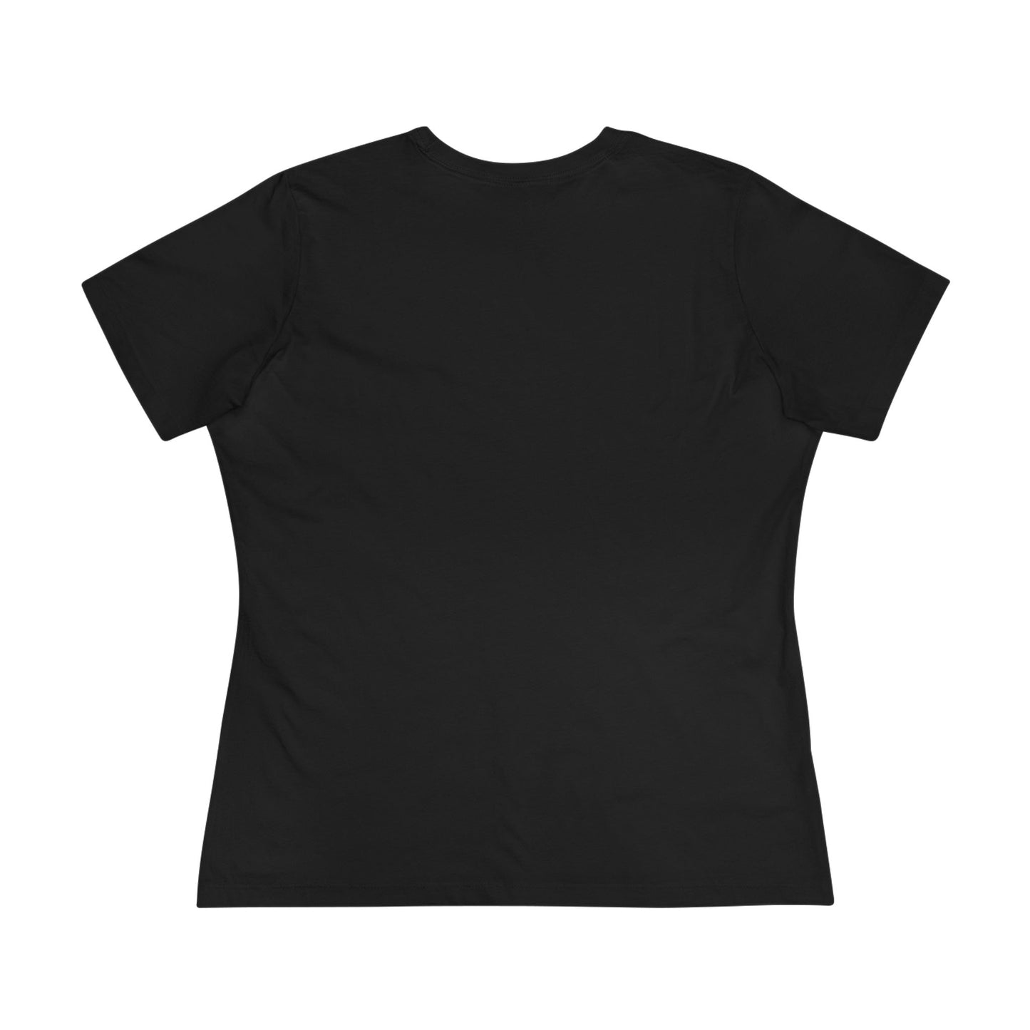 Eccentric Trendz Ladies' V-Neck Minimal Yellow Ghost Graphic Tee
