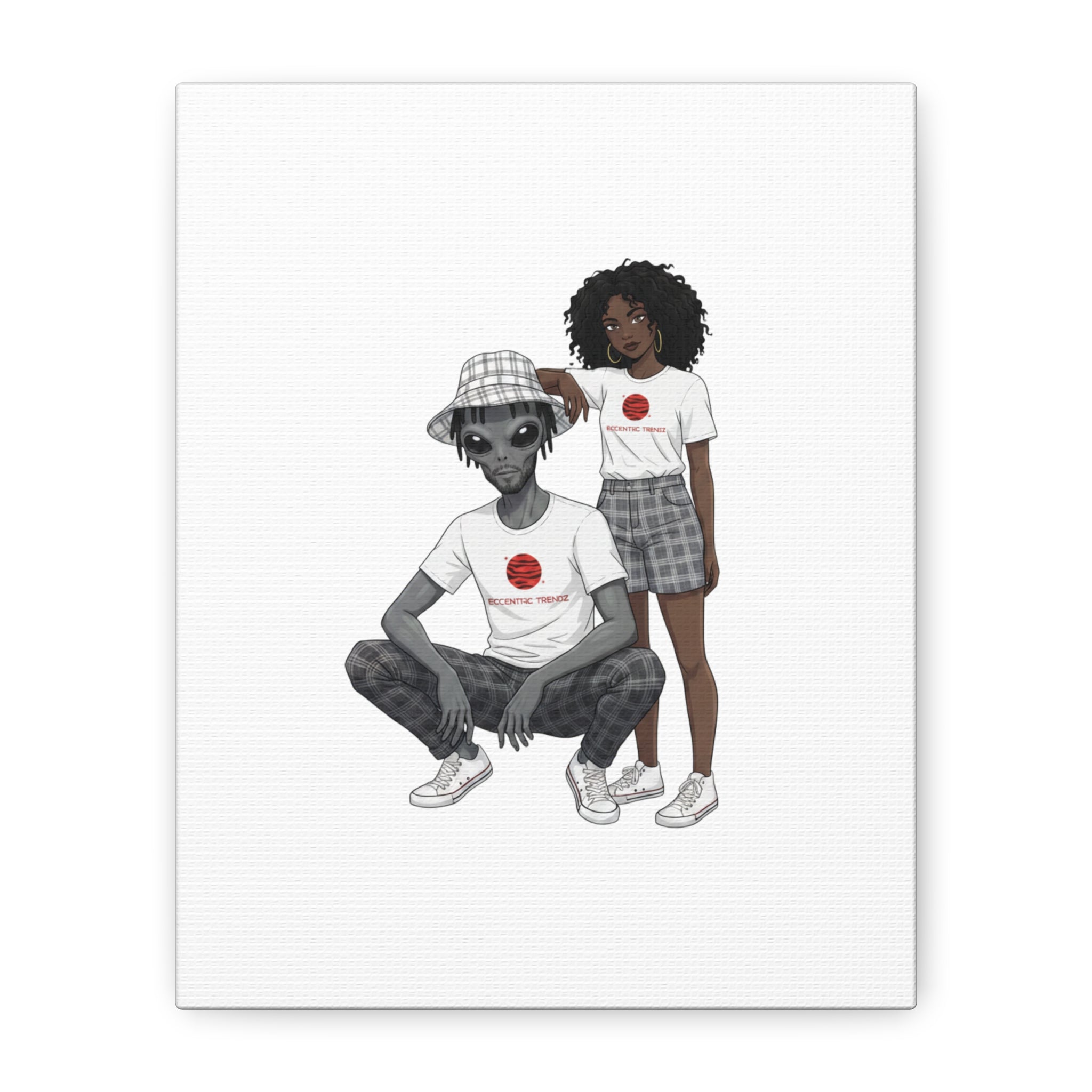 Eccentric Trendz Modern Minimalistic Dapper D & Nova Wall Art