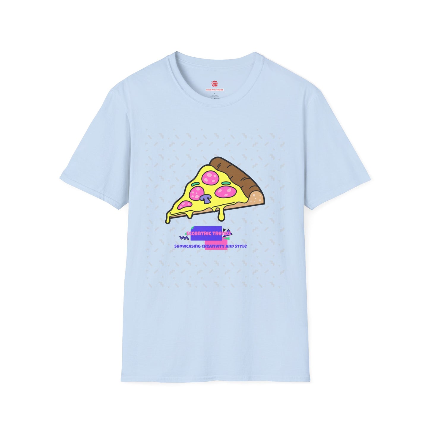 Eccentric Trendz Retro Pixel Pizza Graphic T-Shirt