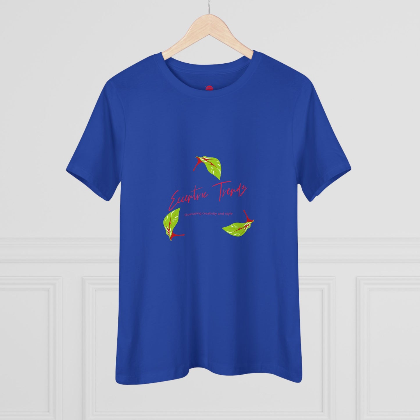 Eccentric Trendz Ladies' V-Neck "Escape to Tropics" Minimal Graphic Tee