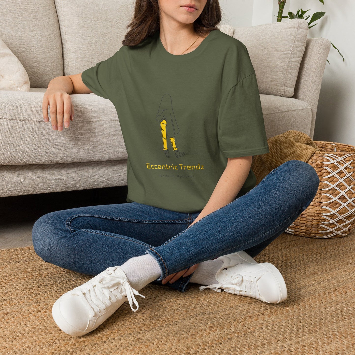 Eccentric Trendz Minimal Ghost Character Unisex Soft style Tee